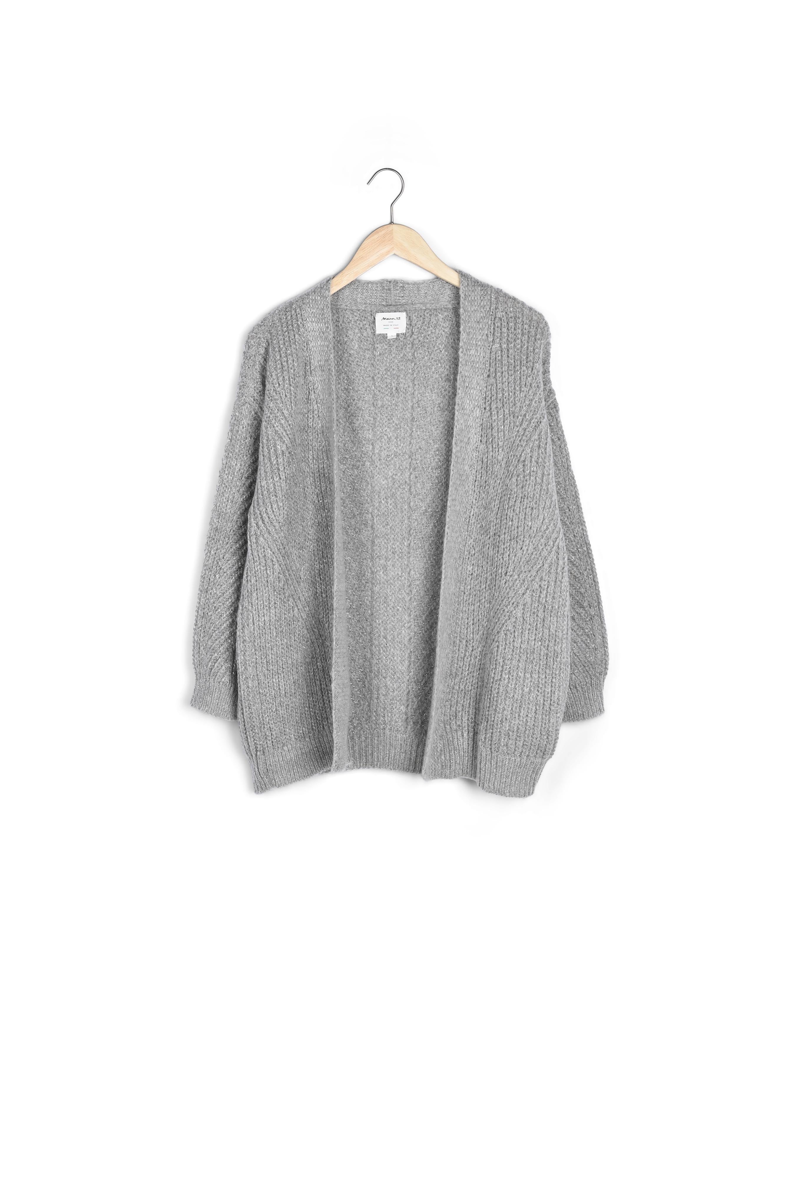 Gilet en mohair mélangé gris Rejane Faume - seconde main