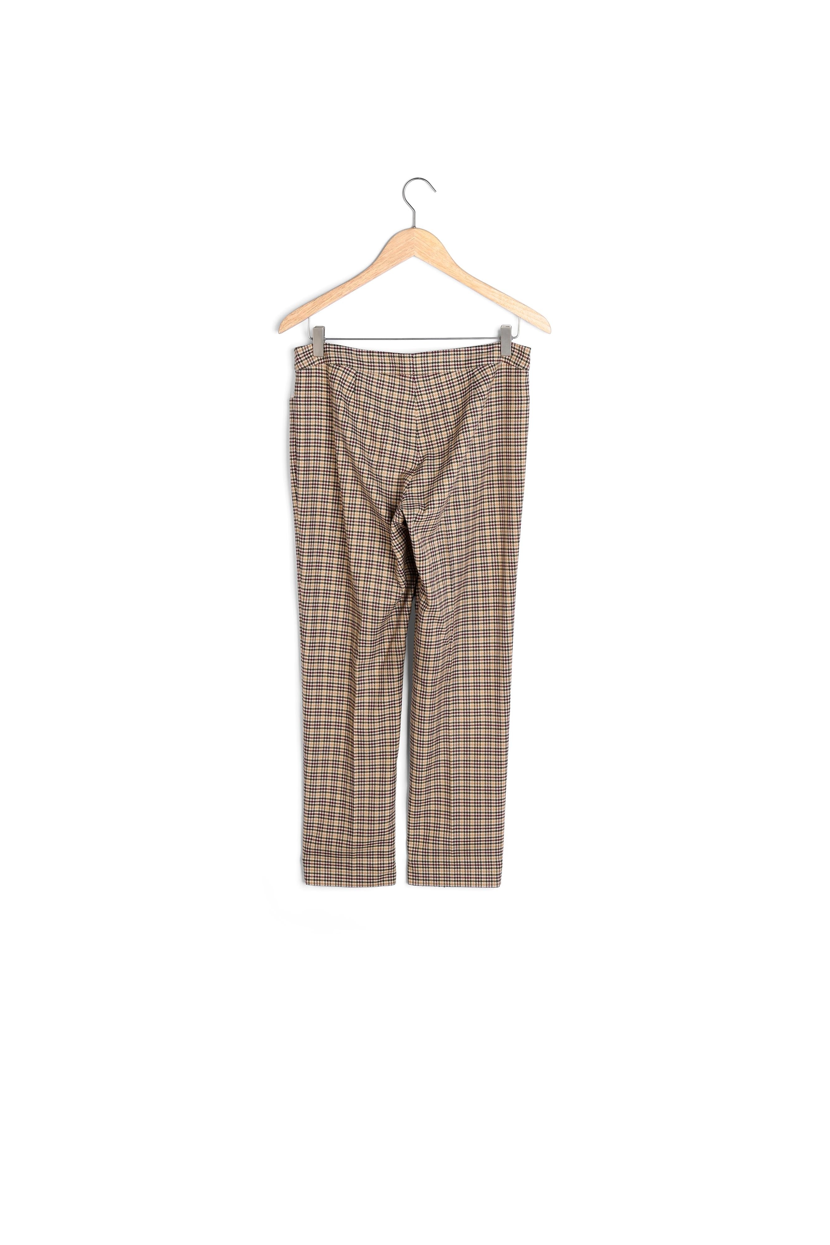 Pantalon cigarette à carreaux Valero Faume - seconde main