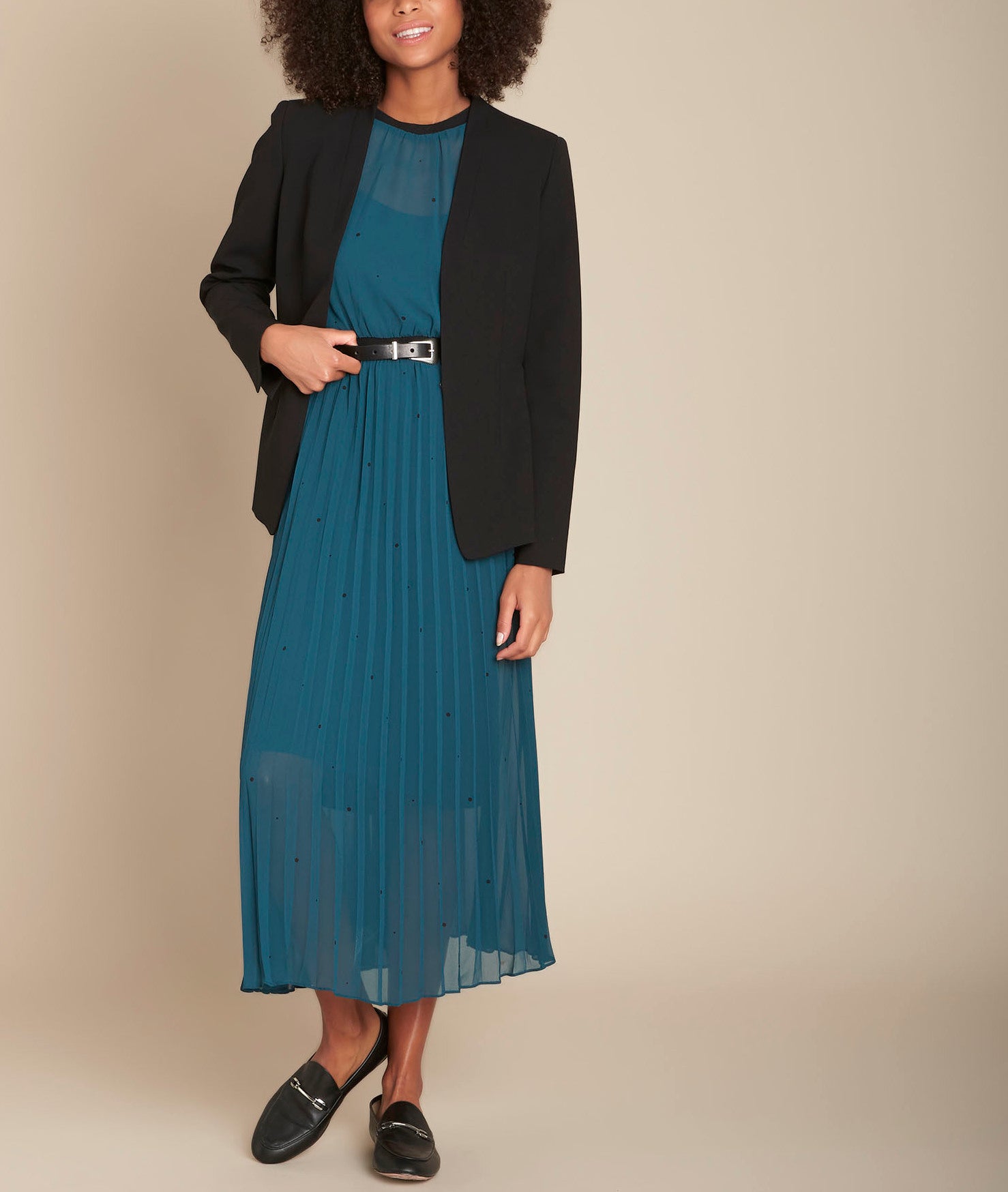 Robe longue plissée cyprès Iola Faume - seconde main