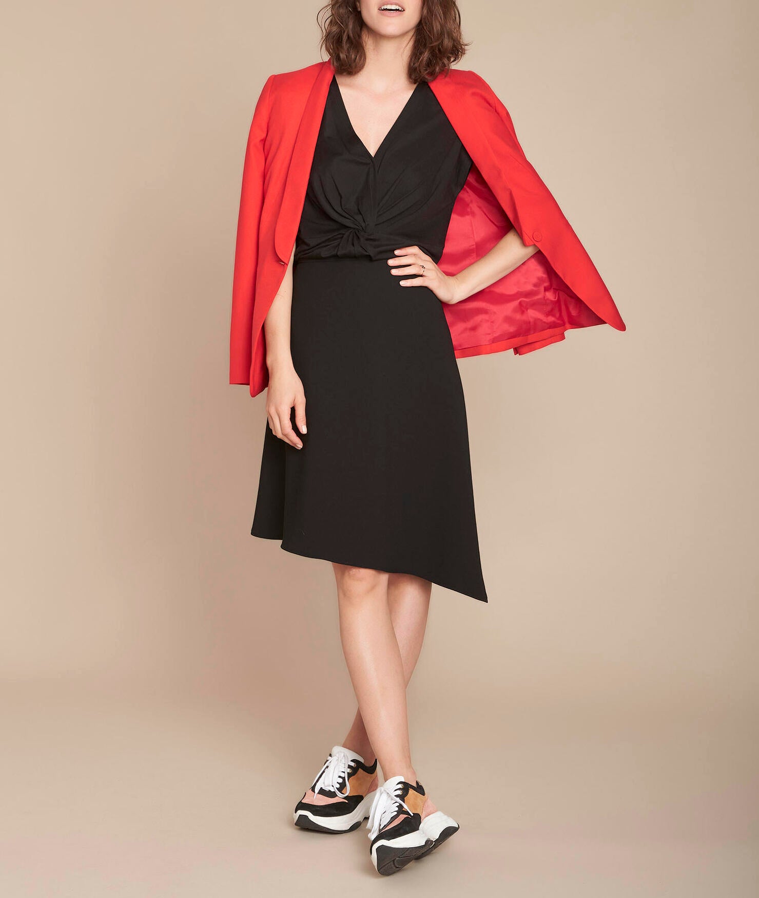 Jupe noire asymétrique Kali Faume - seconde main