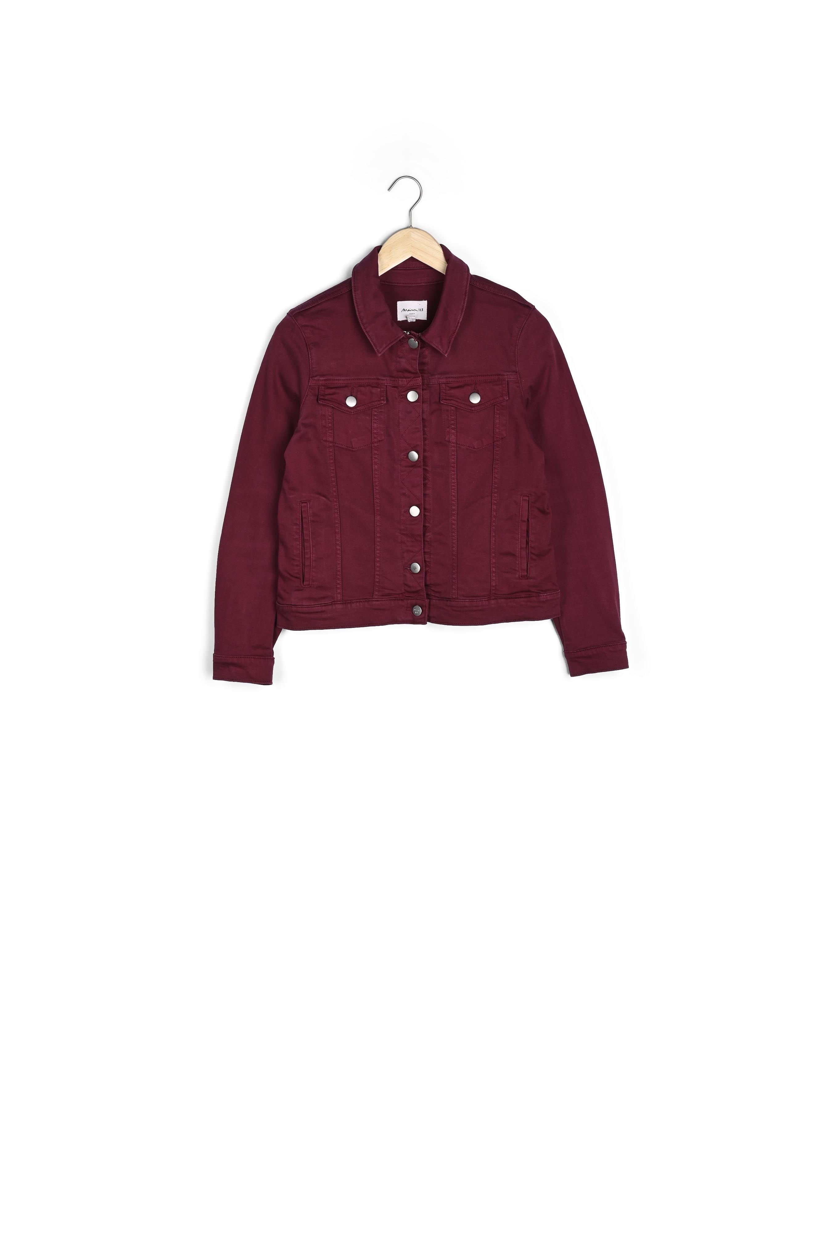 Veste en jean merlot Clem Faume - seconde main