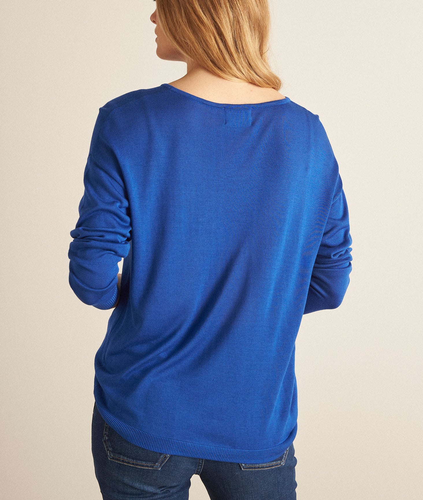 Pull bleu roi en viscose BETTINA Faume - seconde main