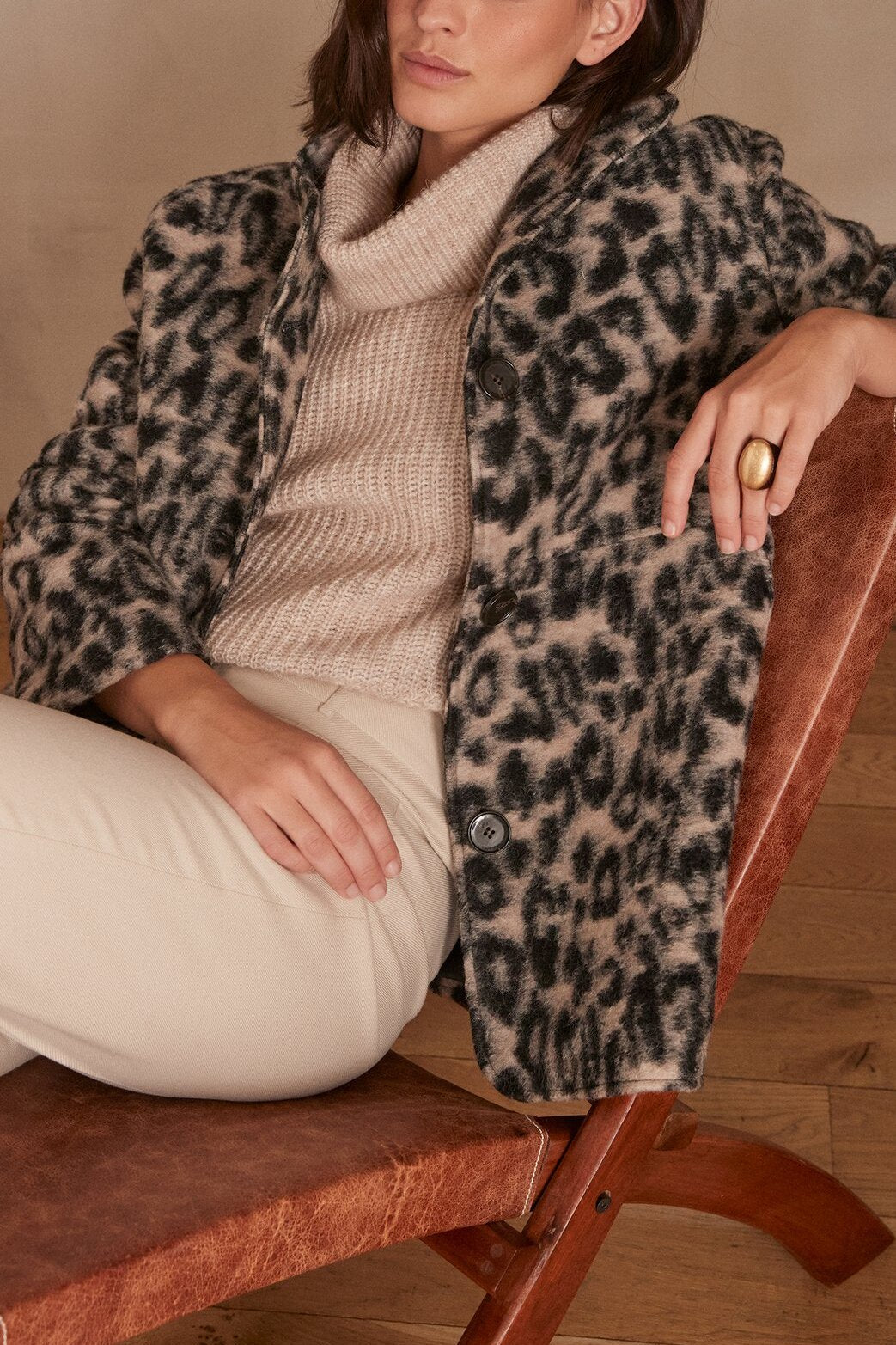 Manteau en laine LAMIA Faume - seconde main