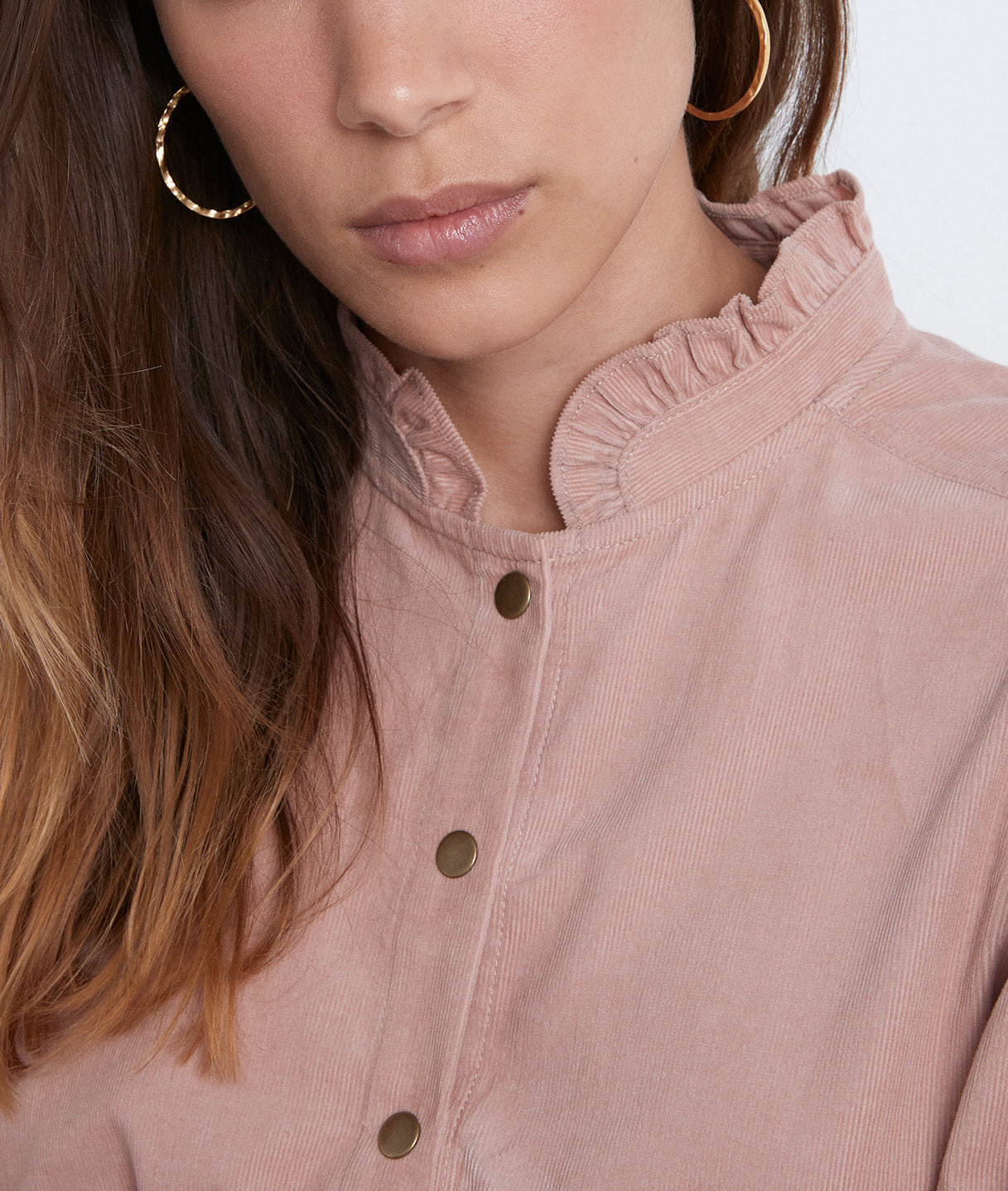 Chemise Jeraldine rose manches bouffantes Faume - seconde main