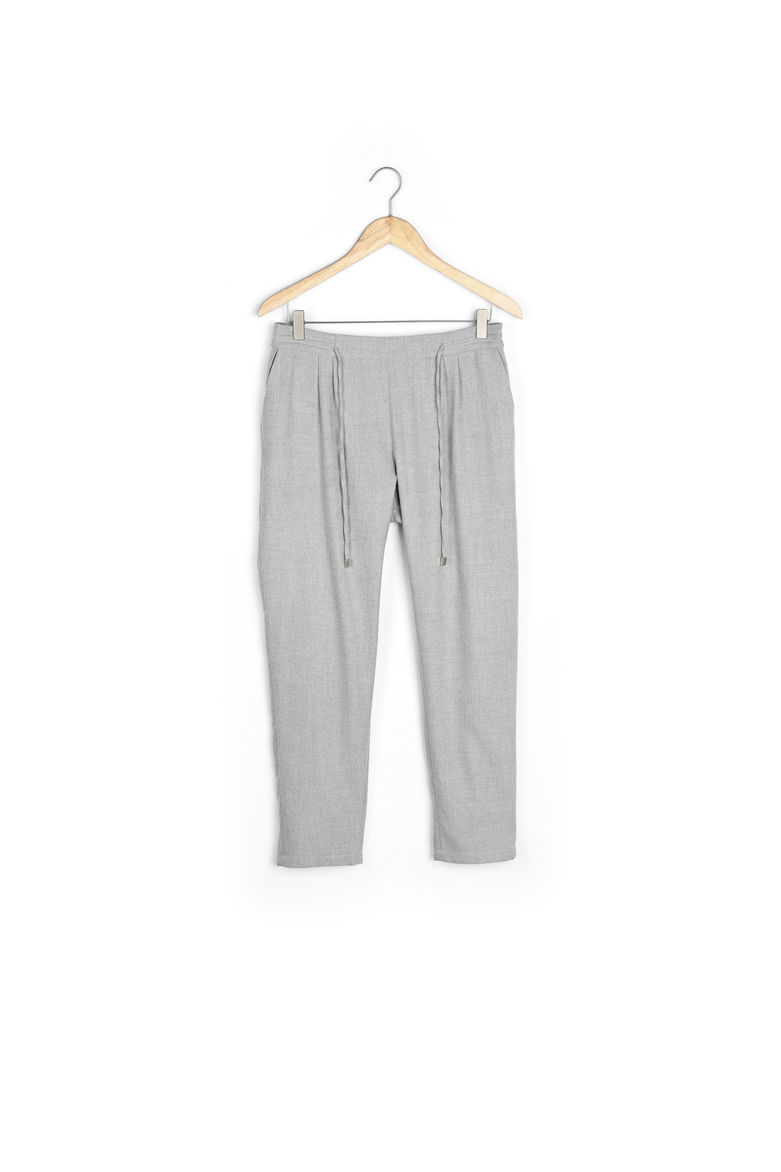 Pantalon gris à pinces et cordon Flynn Faume - seconde main