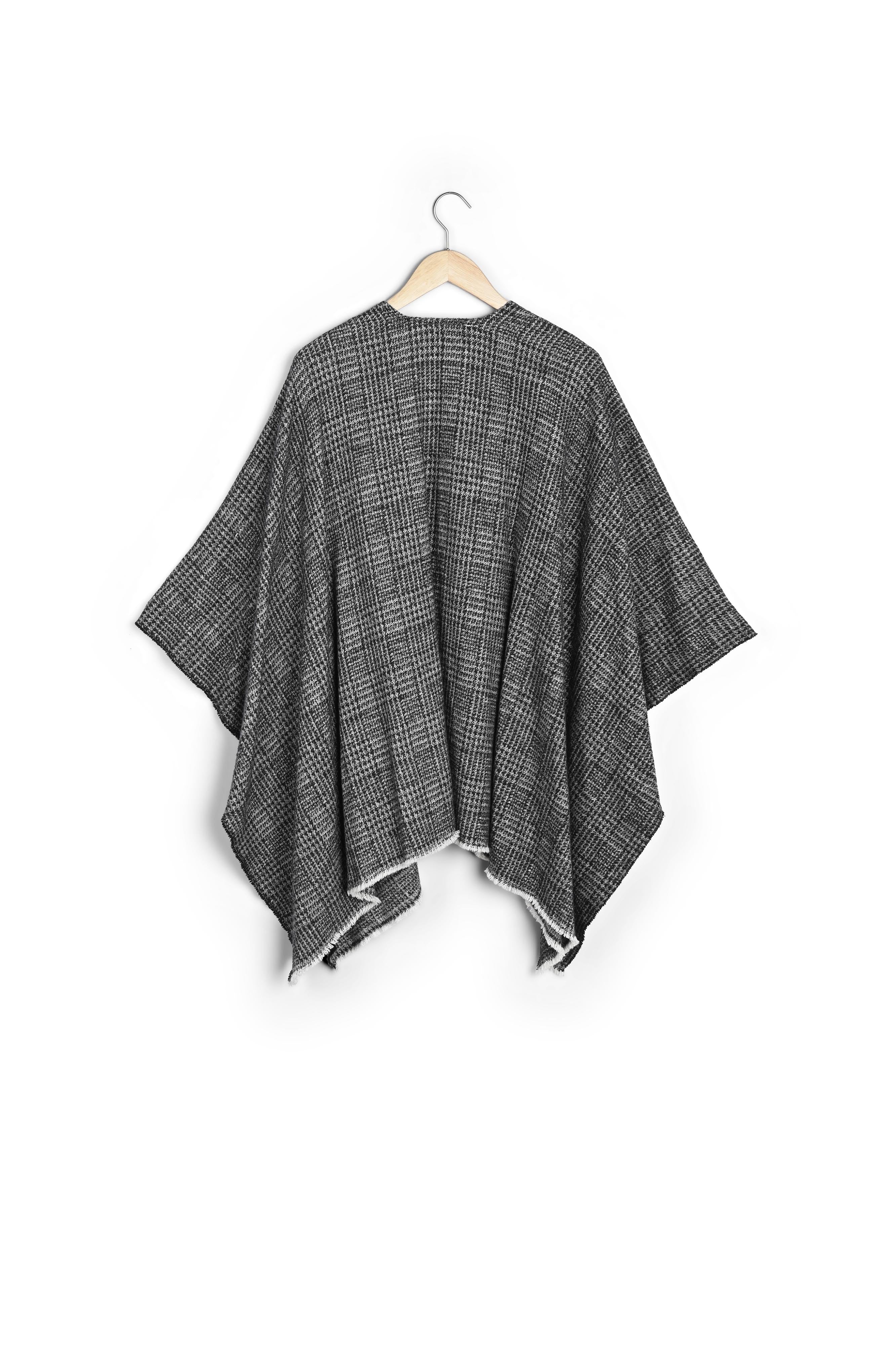Poncho gris chiné Germinal Faume - seconde main