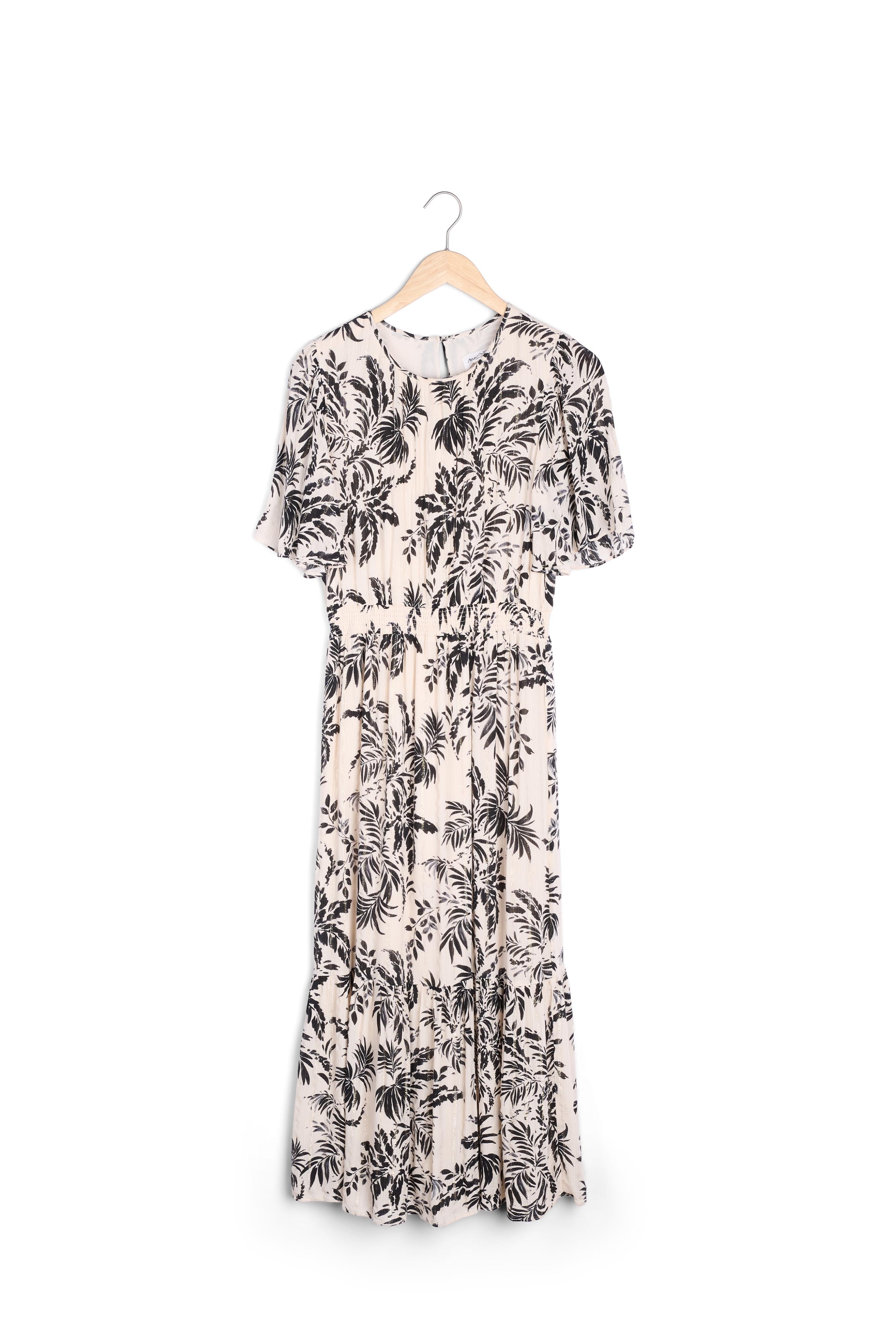 Robe longue imprimé crème Nive Faume - seconde main