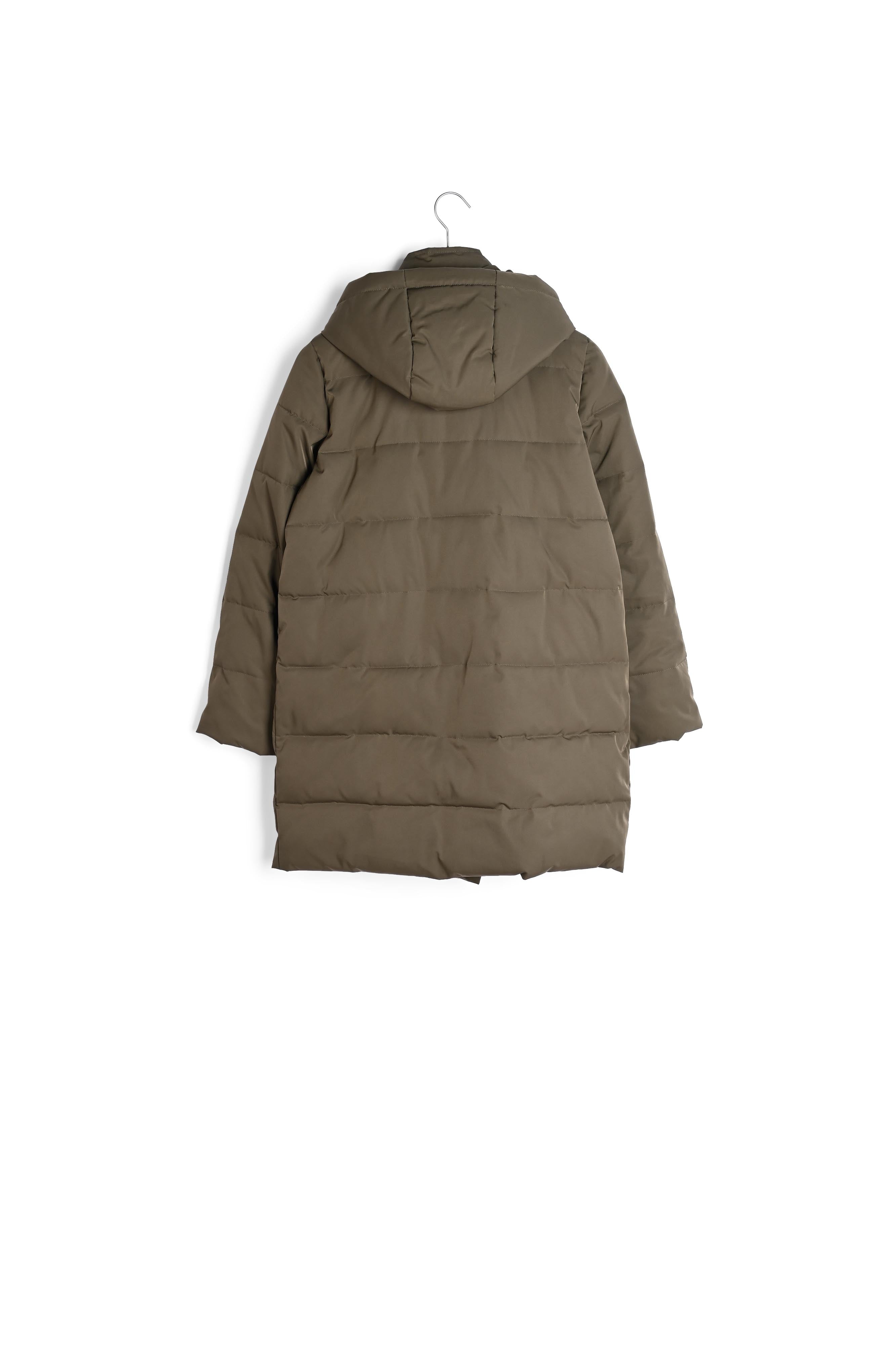 Doudoune kaki en polyester recyclé Lison Faume - seconde main