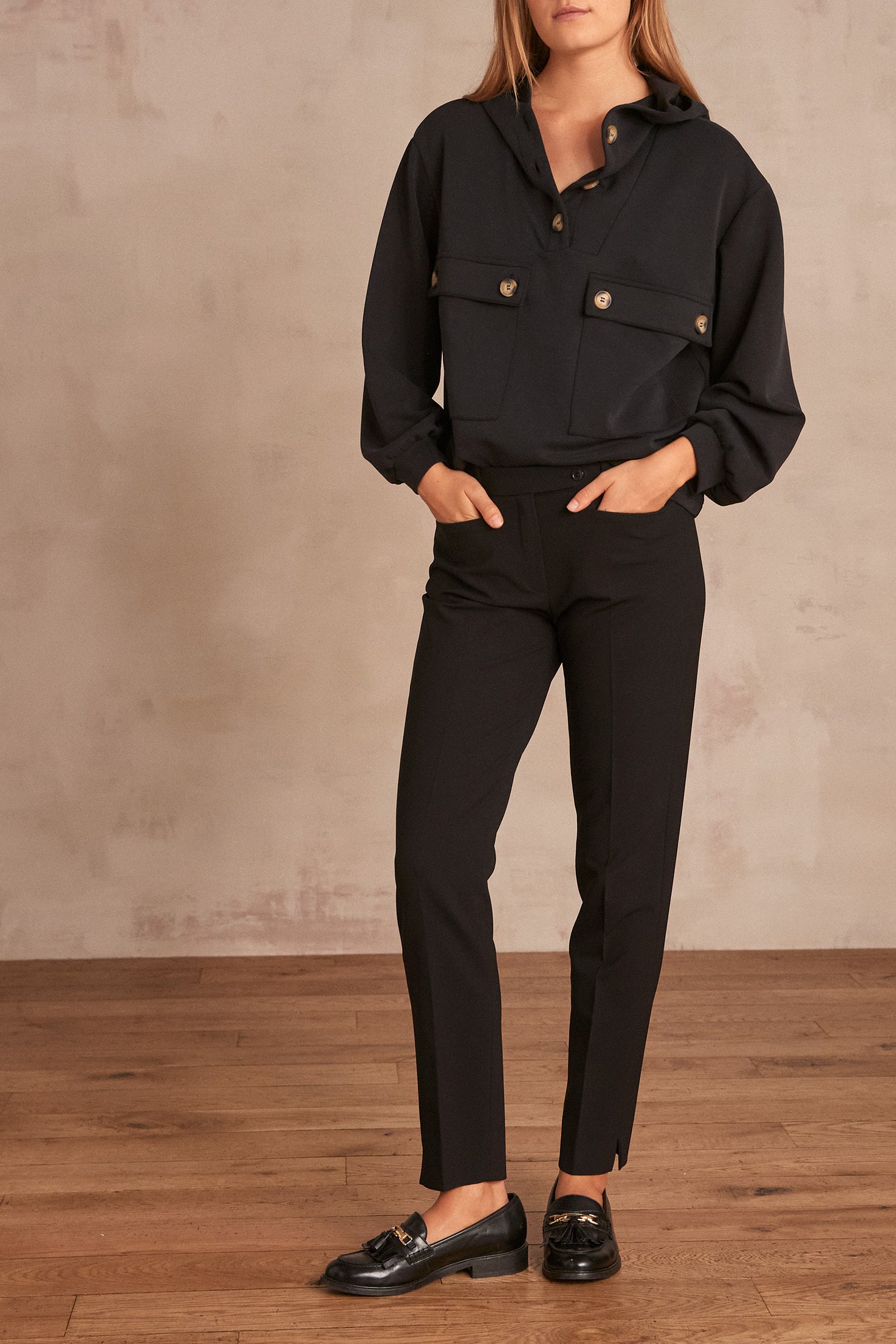 Pantalon cigarette Valero Faume - seconde main