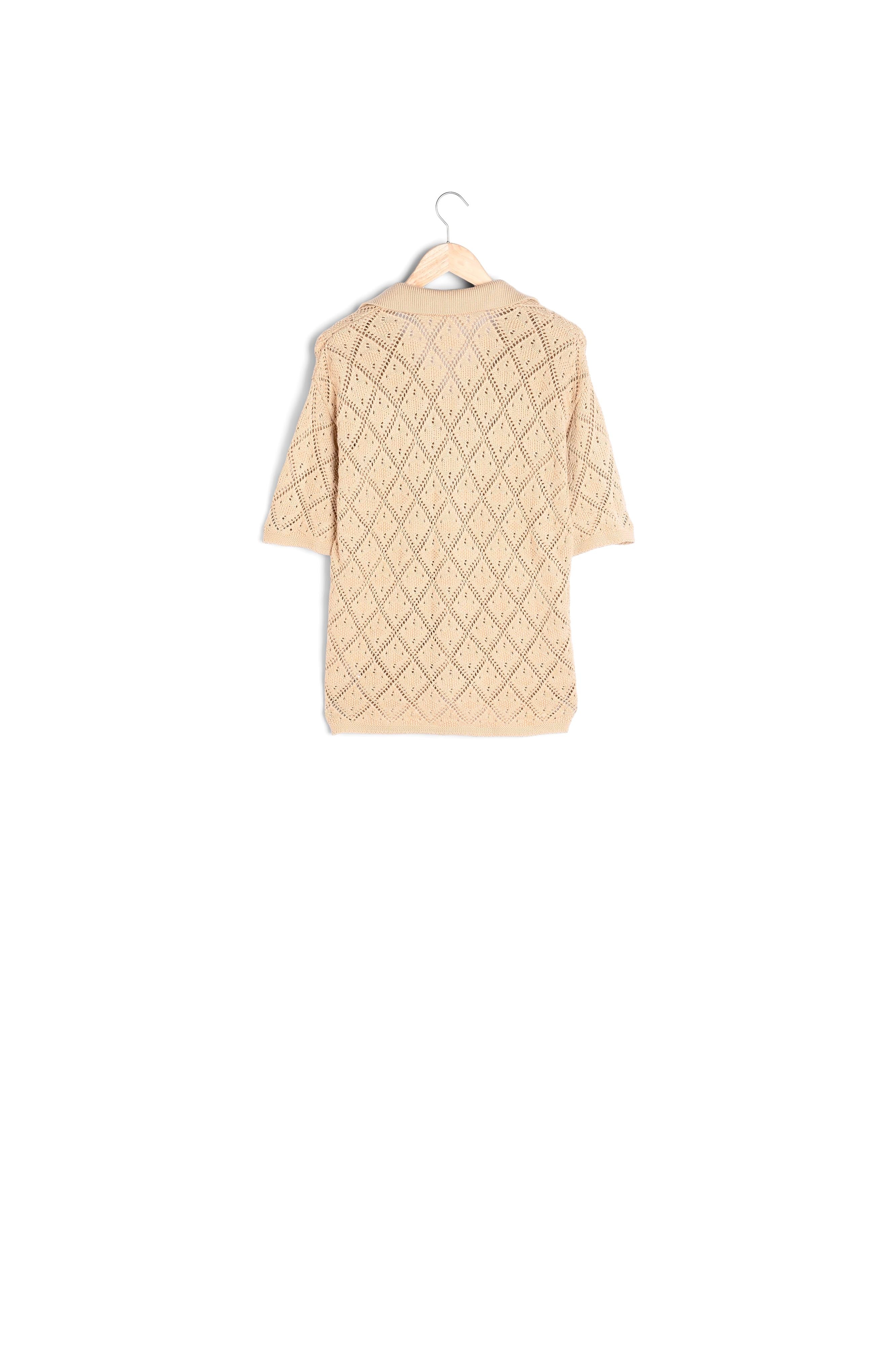 Top en crochet Murray Faume - seconde main