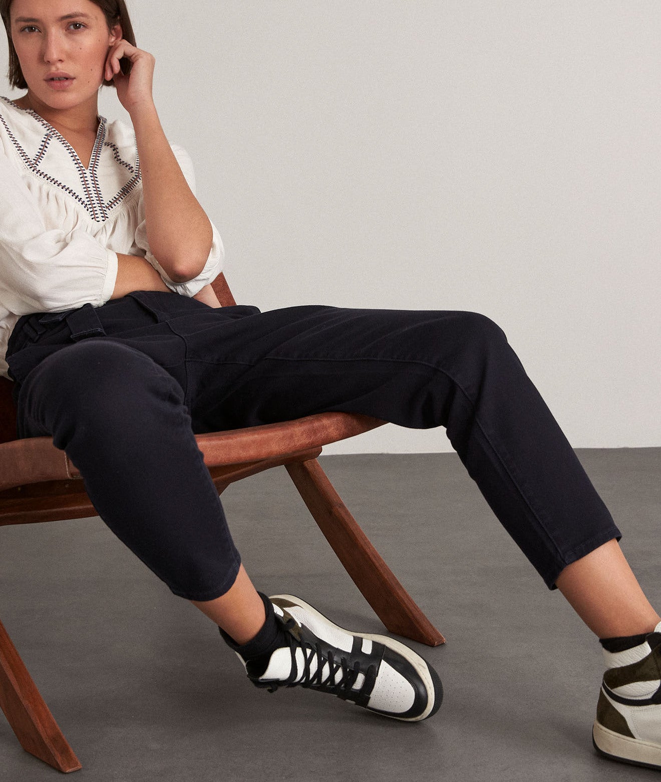 Pantalon paper bag Barbara Faume - seconde main