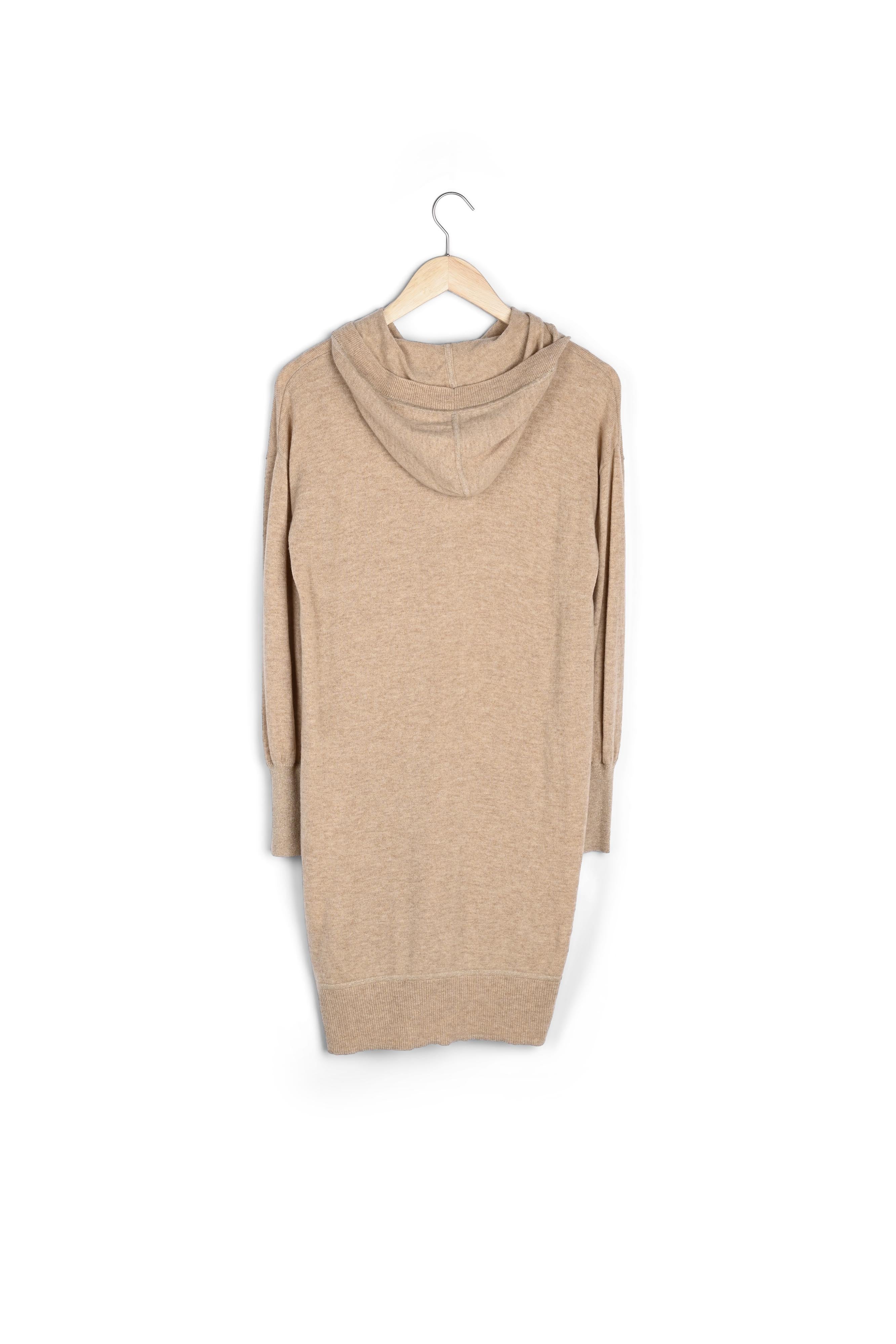 Robe à capuche en laine et cachemire beige Shalini Faume - seconde main