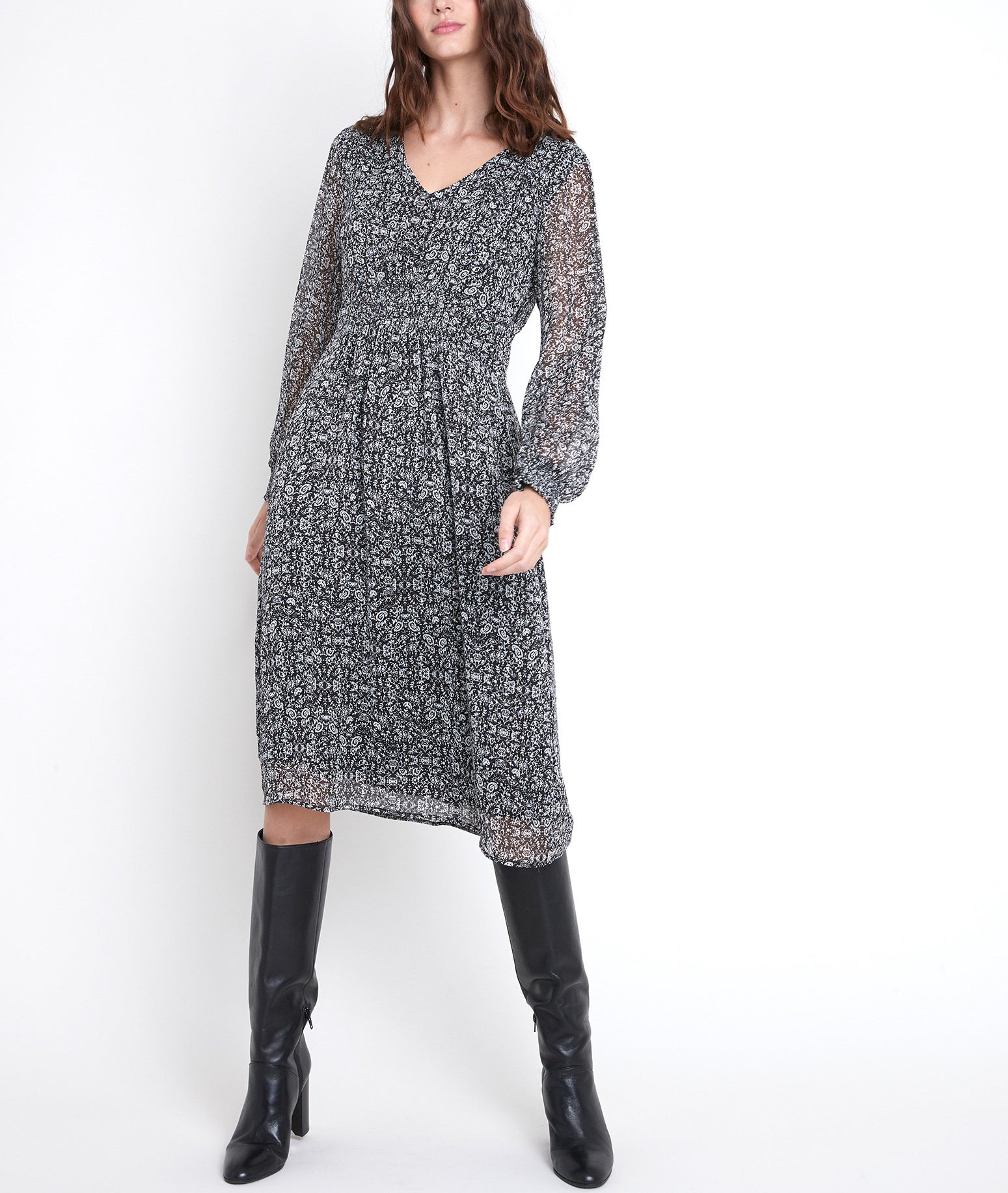 Robe imprimé fleuri Ninon bis Faume - seconde main