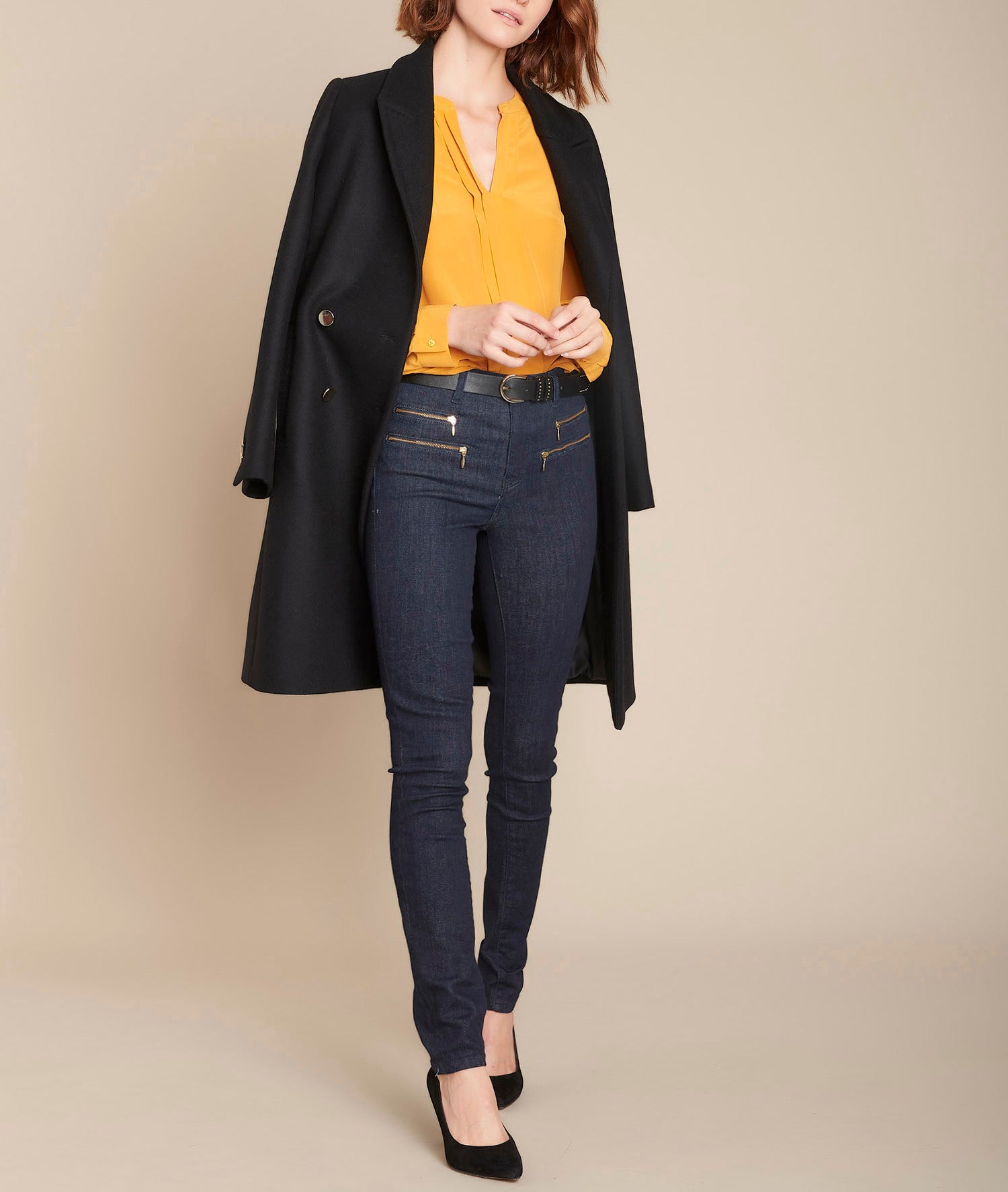 L'Iconique slim rinse Santana Faume - seconde main