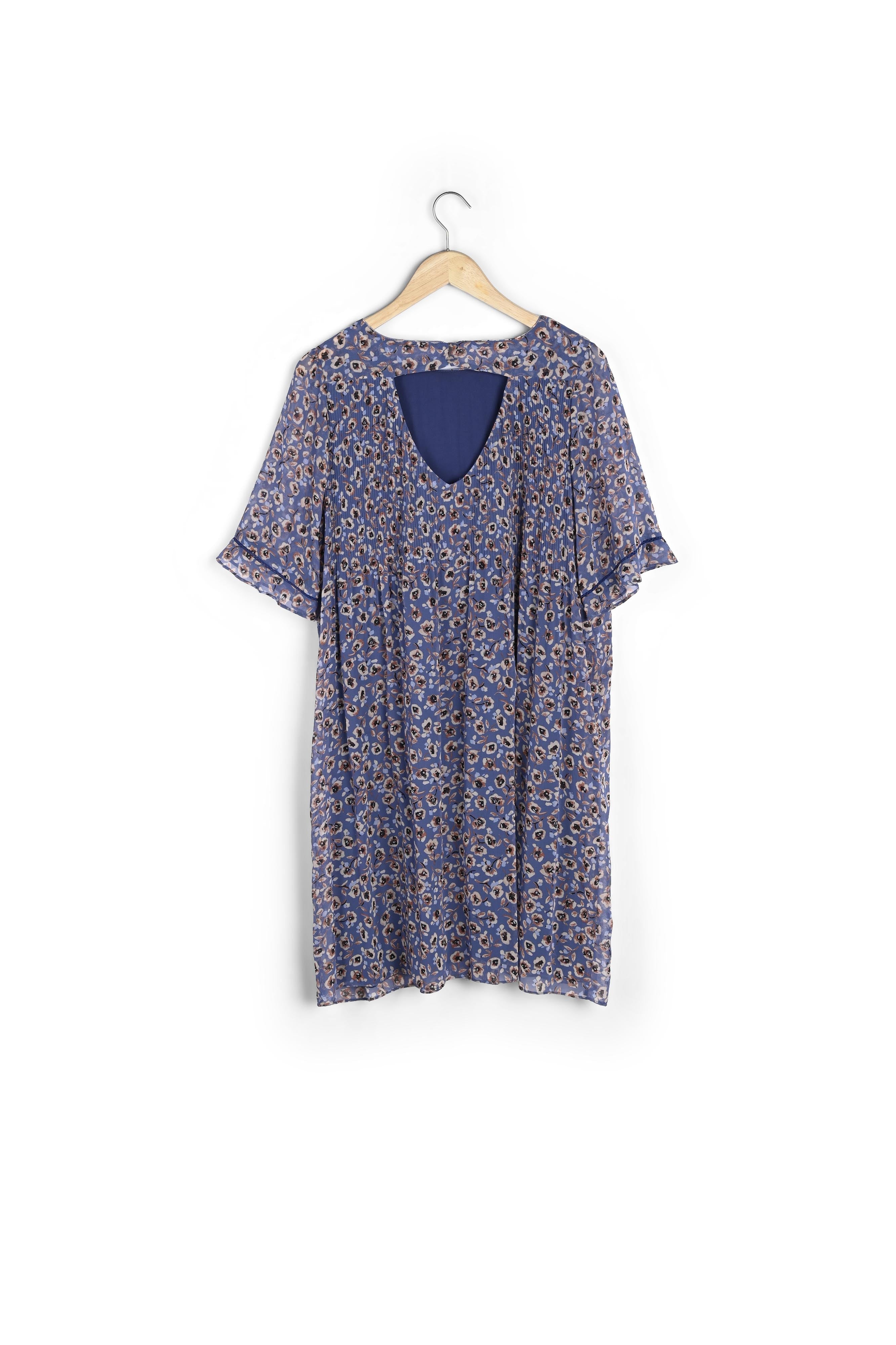 Robe plissée imprimée Coralia Faume - seconde main