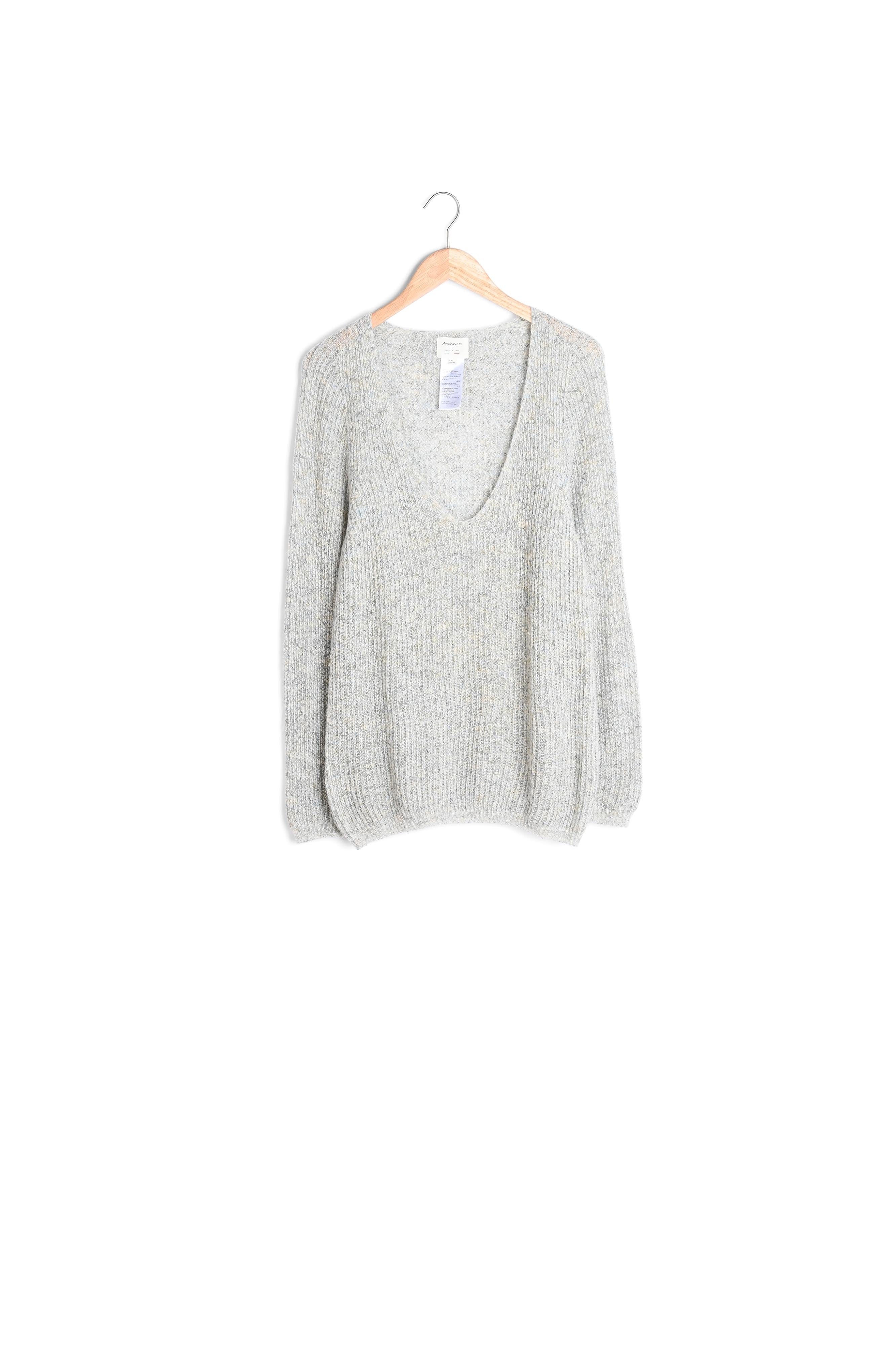 Pull gris perle brillant Ryan Faume - seconde main