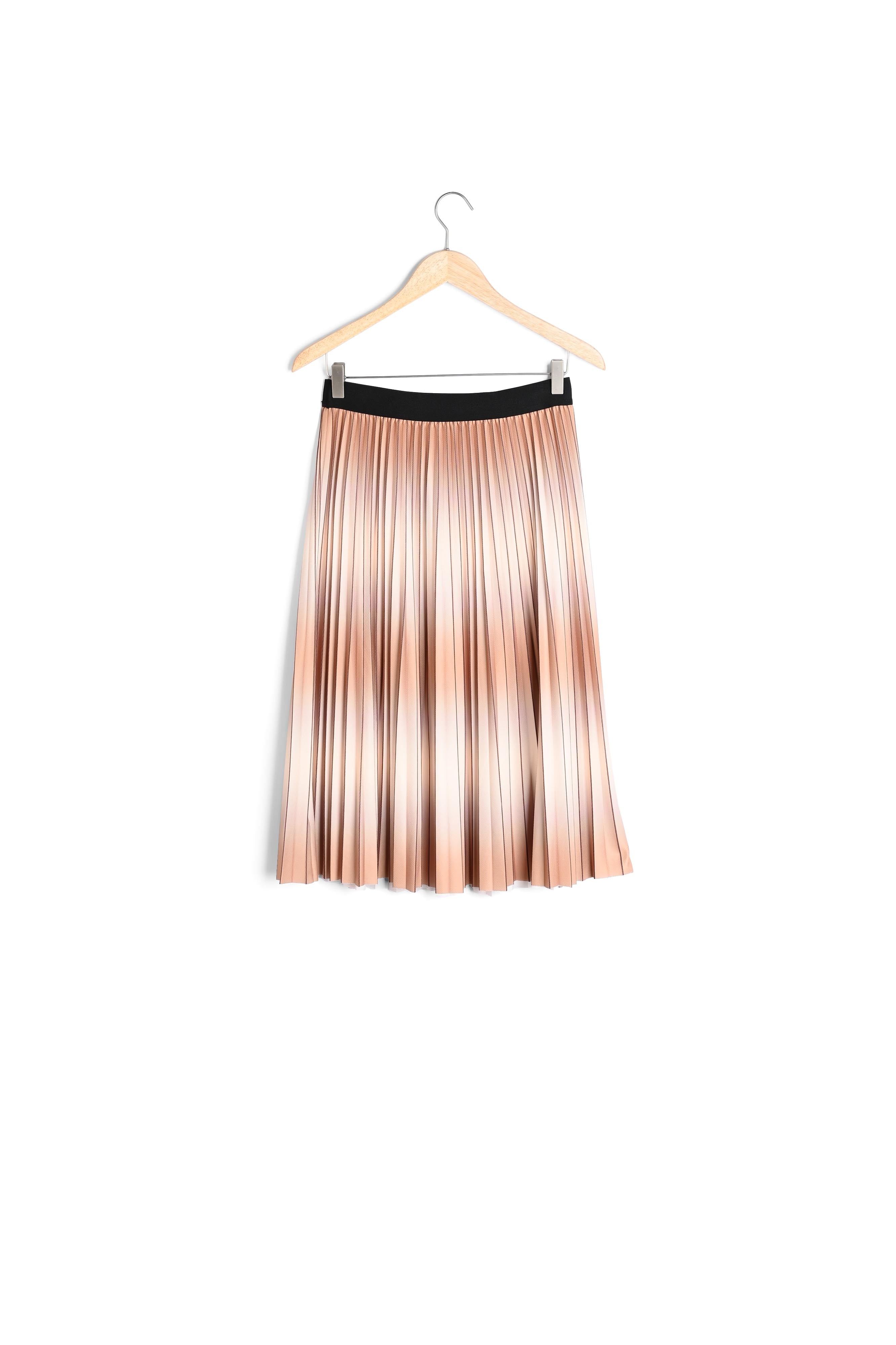 Jupe longue plissée tie and dye miel Dora Faume - seconde main