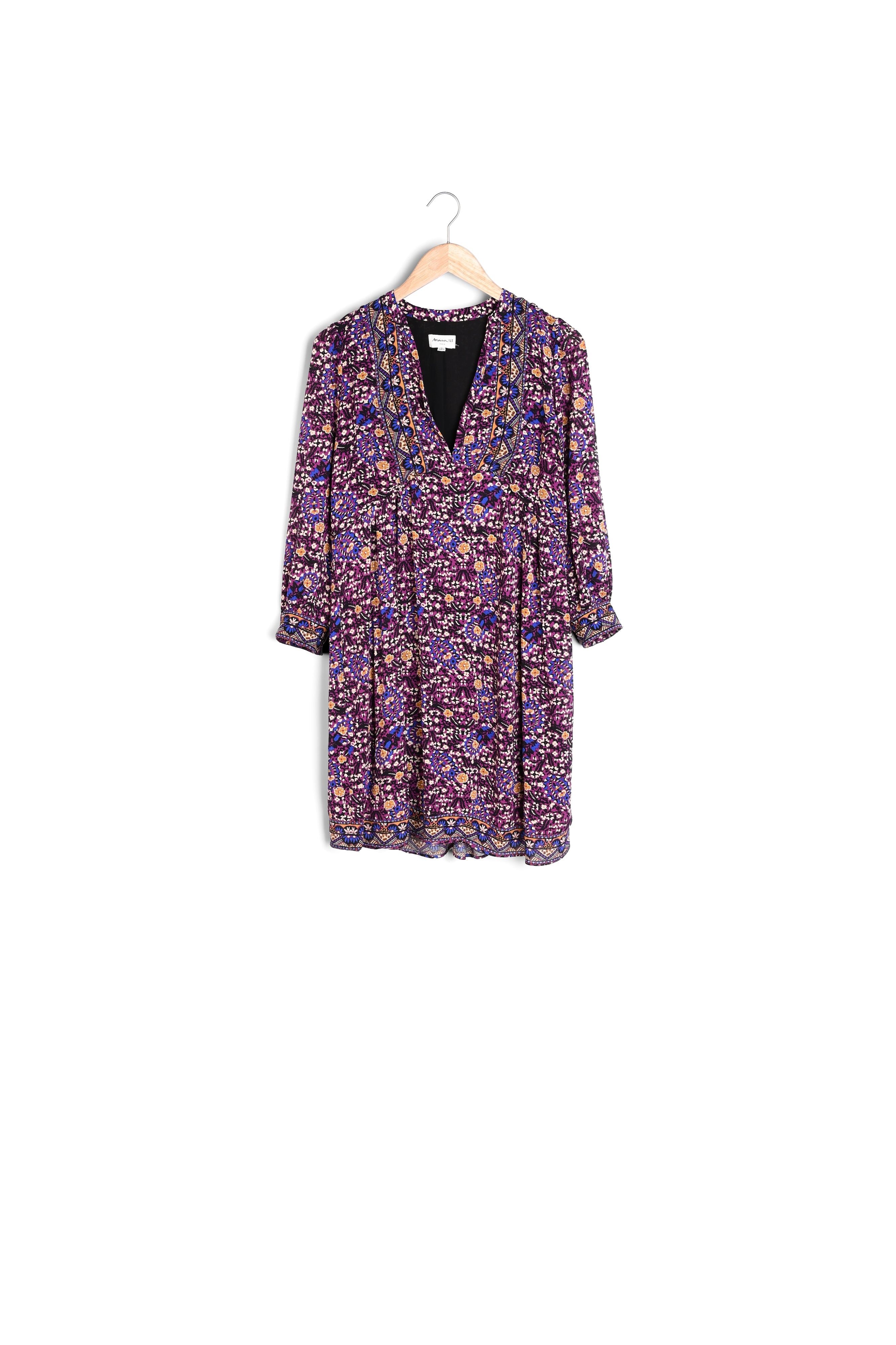 Robe courte imprimée violette Niki Faume - seconde main