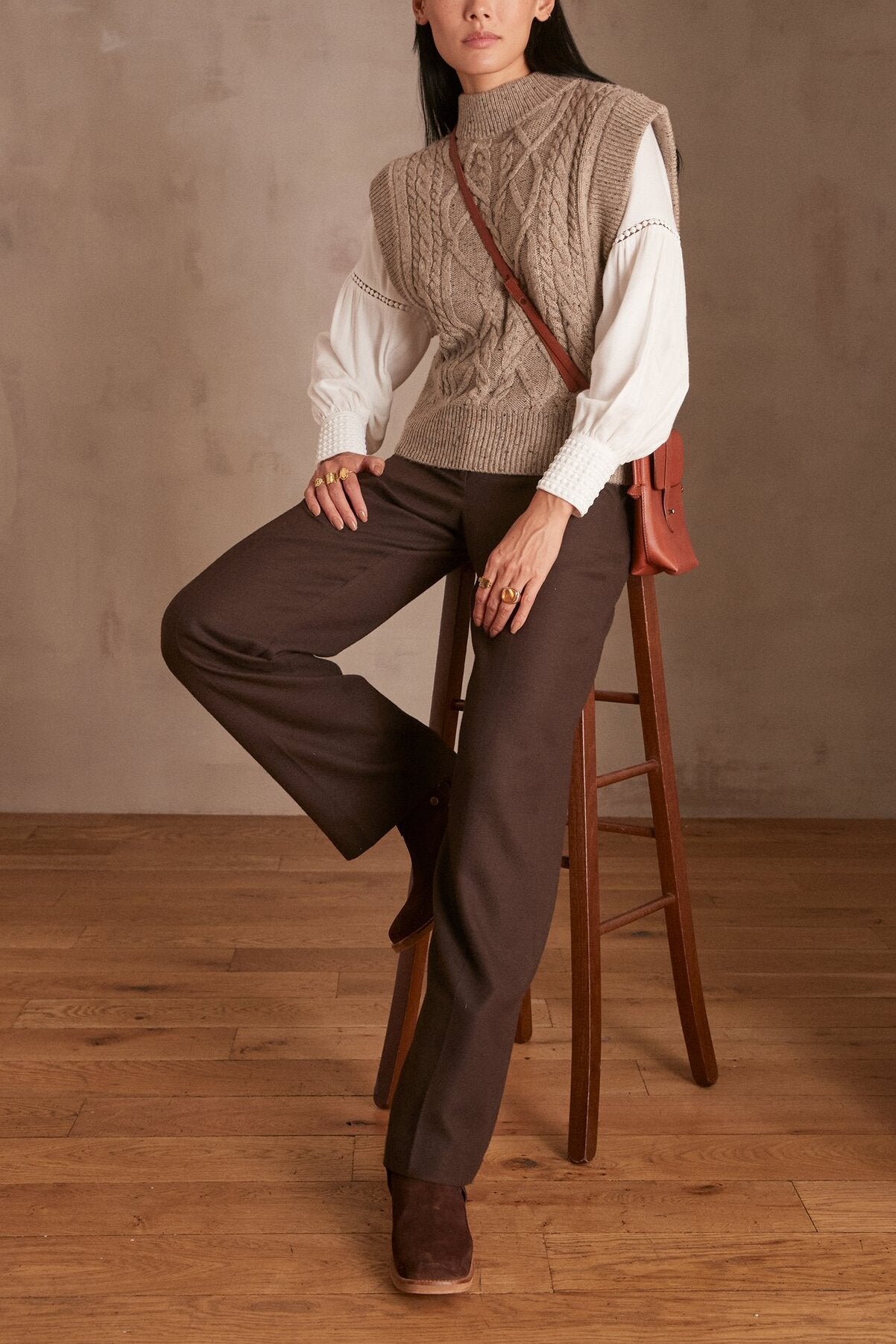 Pull sans manches COFFEE Faume - seconde main