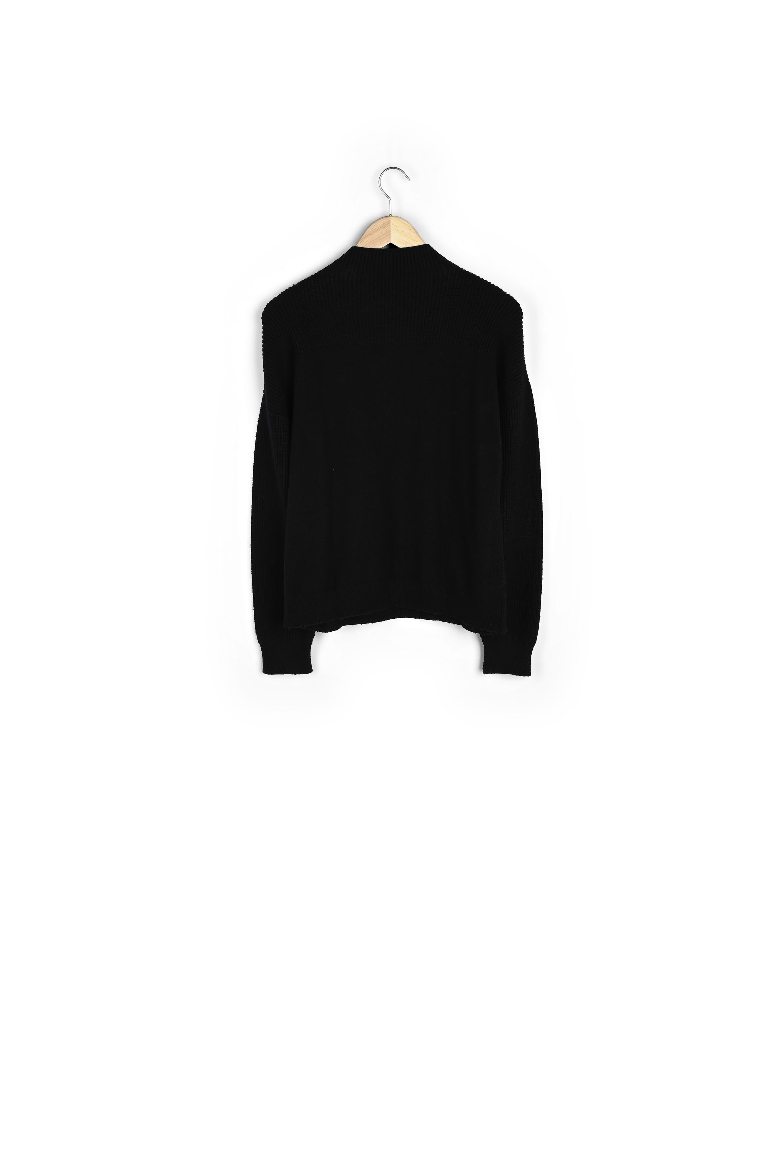 Pull en viscose EcoVero noir Brenda Faume - seconde main