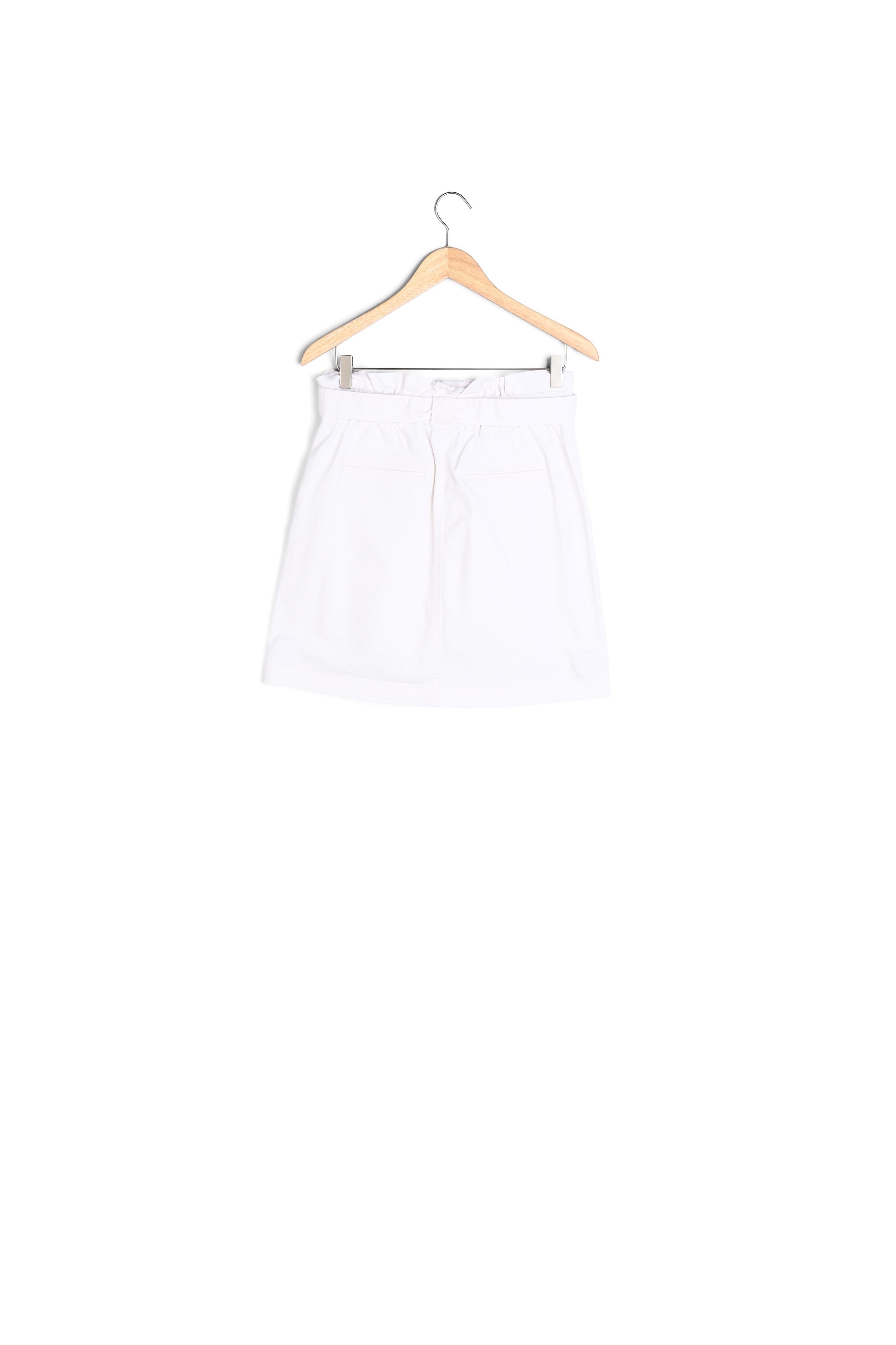 Mini-jupe en jean ivoire Debbie Faume - seconde main