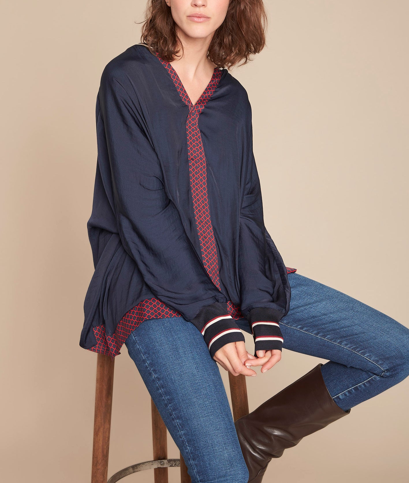 Blouse tunique imprimée Melanie Faume - seconde main