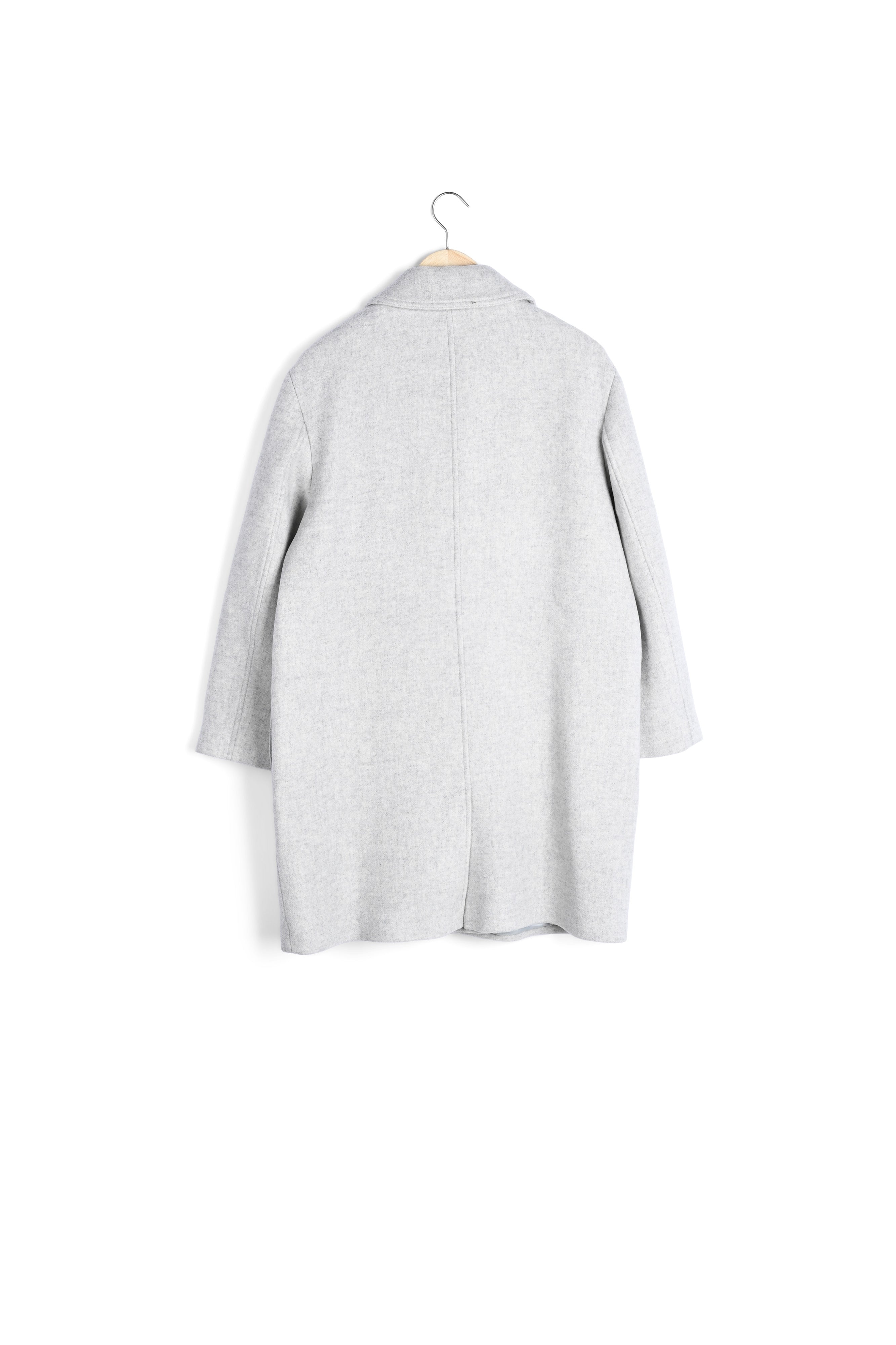 Manteau caban en laine gris clair Layton Faume - seconde main