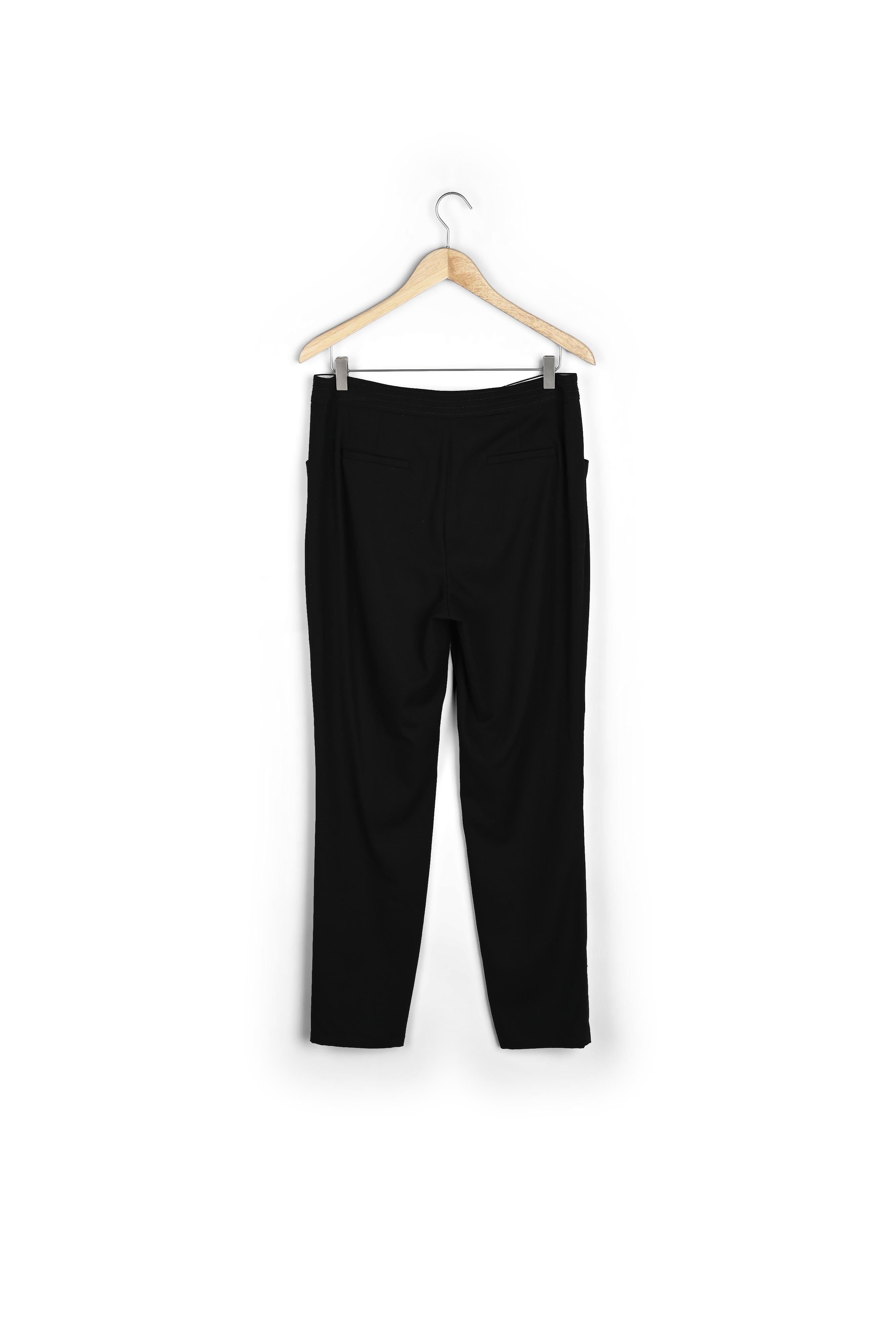 Pantalon ajusté en twill noir Delice Faume - seconde main