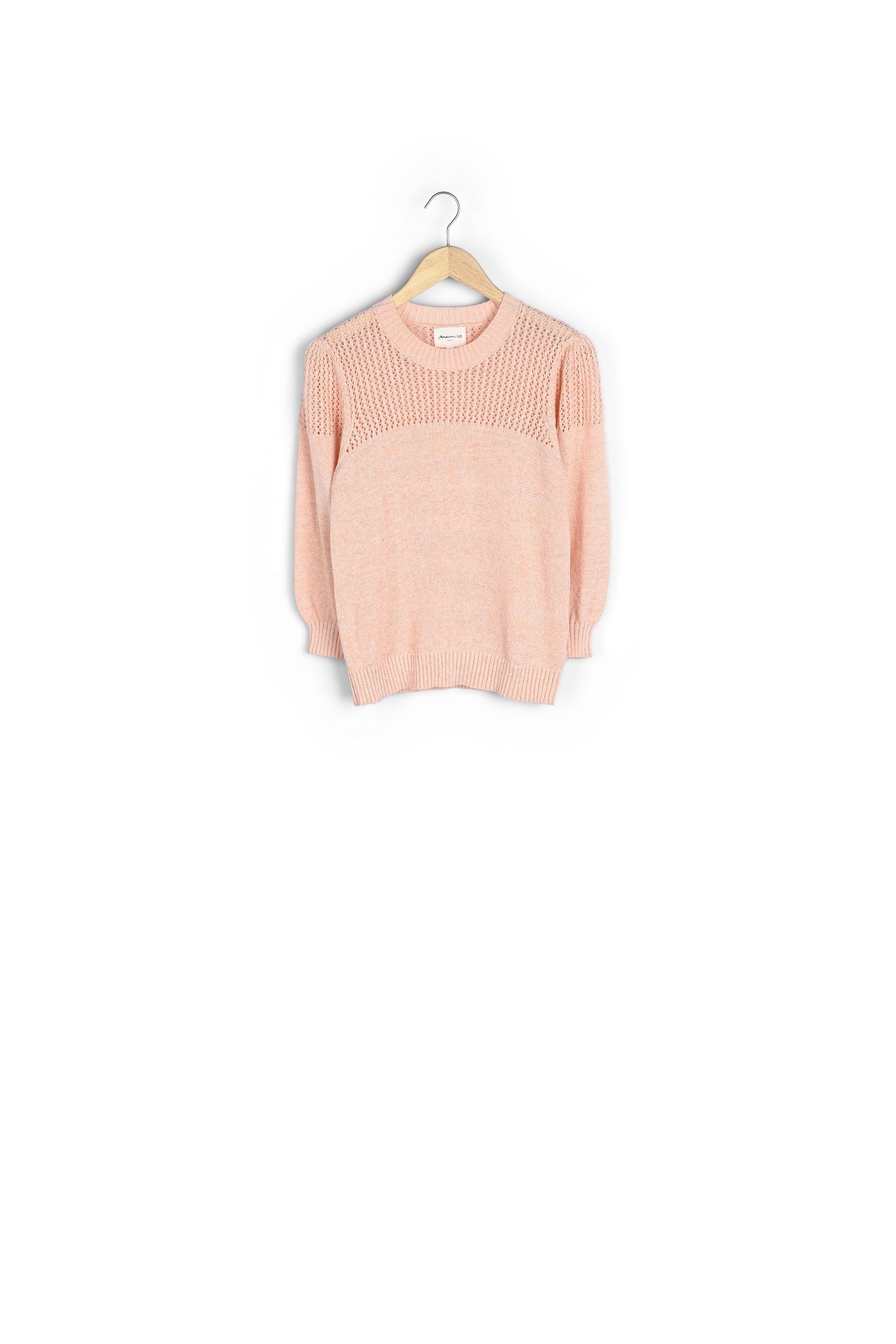 Pull en maille fines pêche Pretty Faume - seconde main