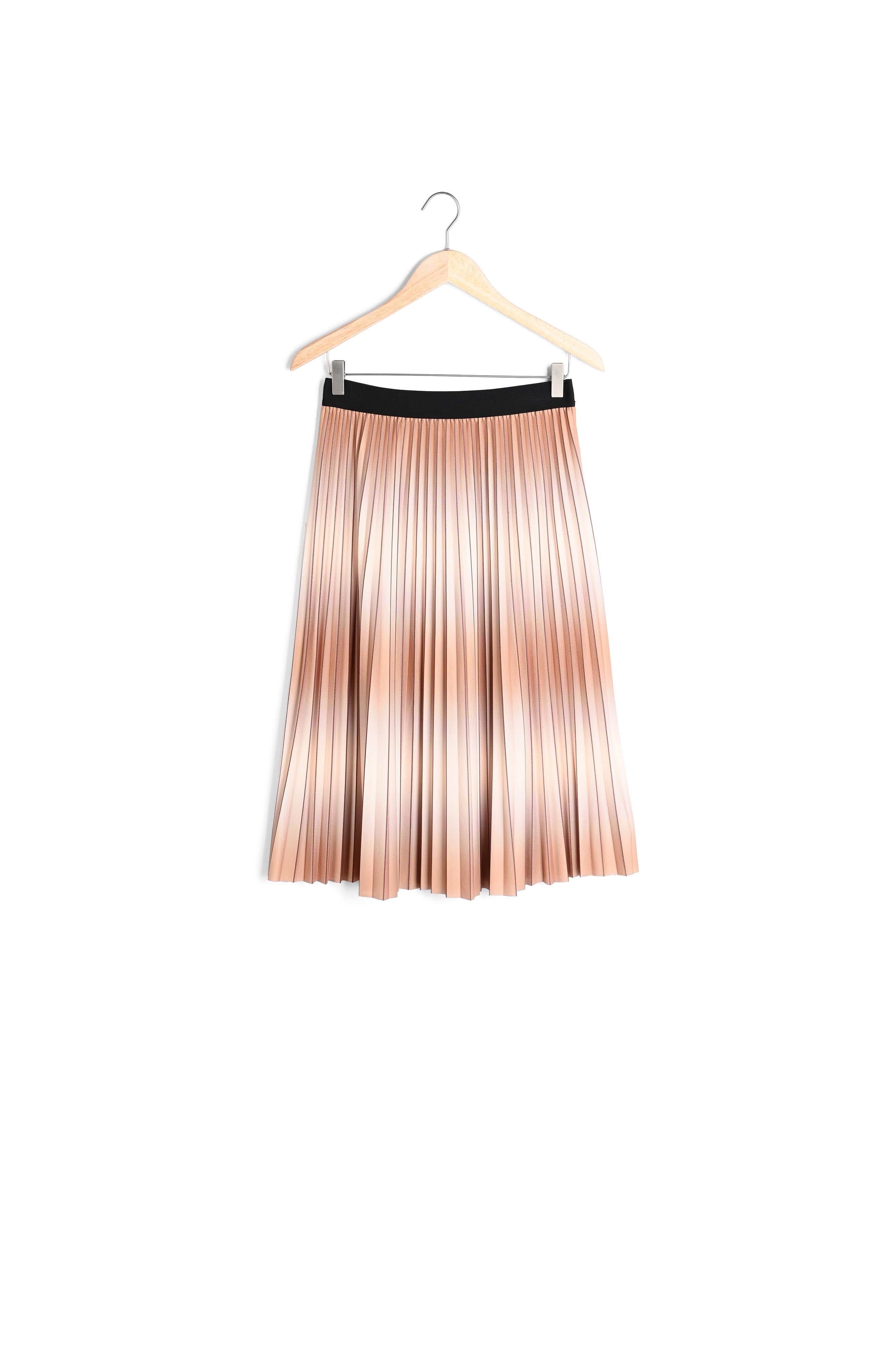 Jupe longue plissée tie and dye miel Dora Faume - seconde main