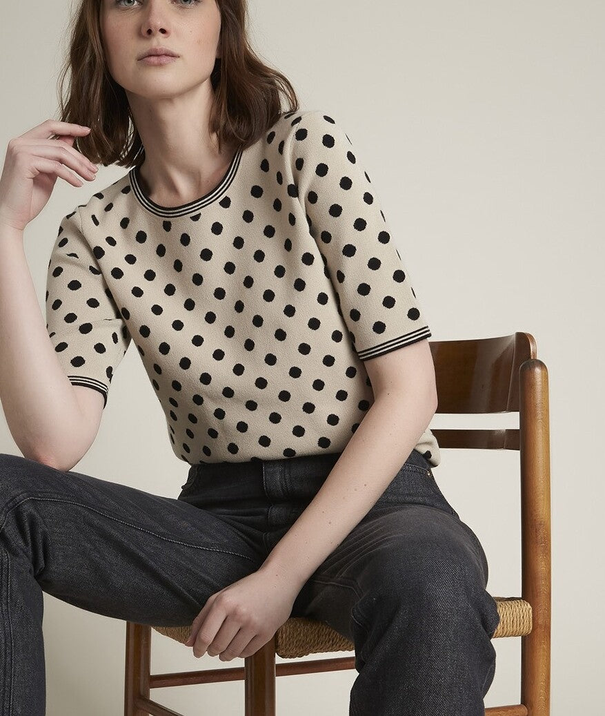 Robe rouge en soie à volants Oly Faume - seconde main