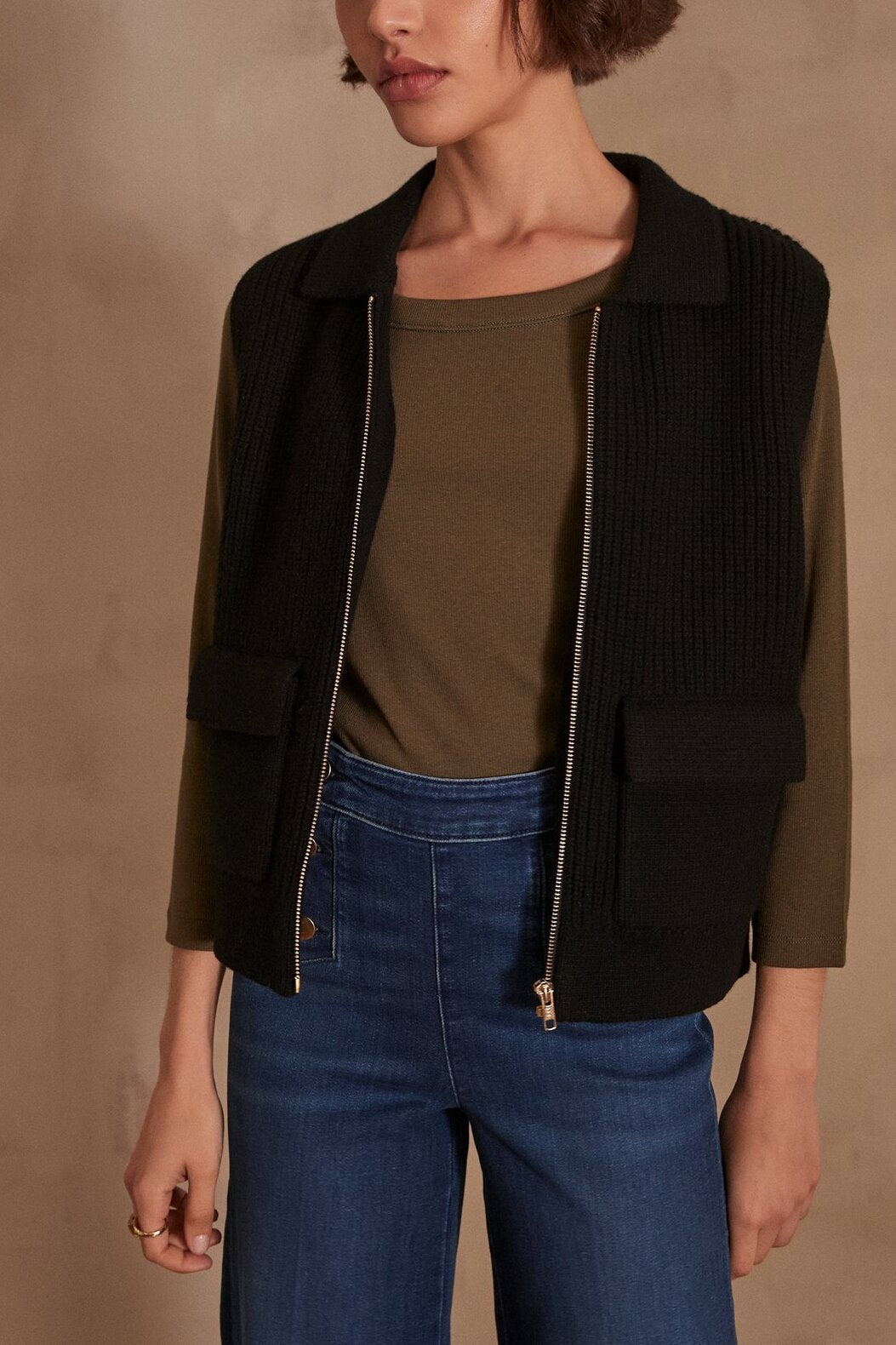 Gilet sans manches en laine SIMON Faume - seconde main