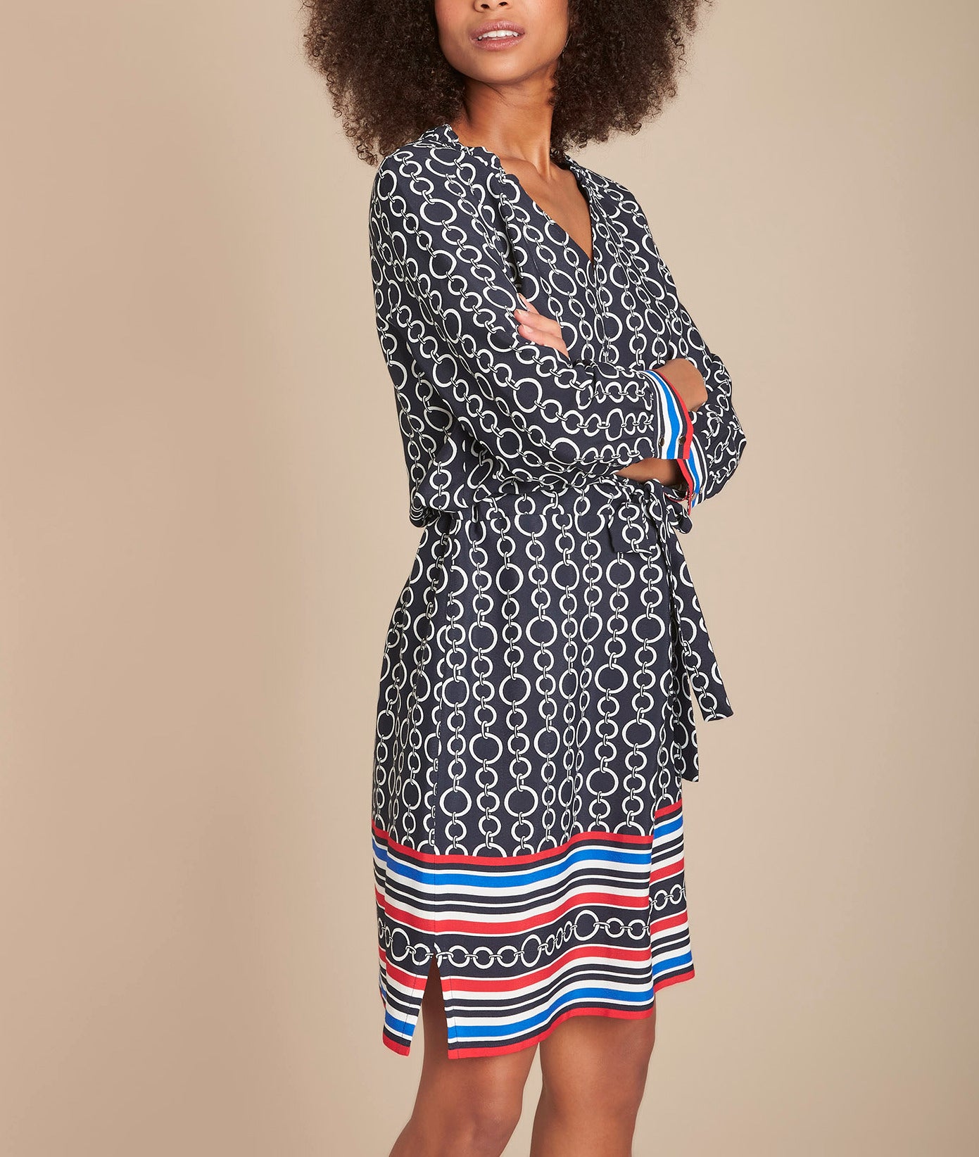 Robe imprimée ceinturée Ilissa Faume - seconde main