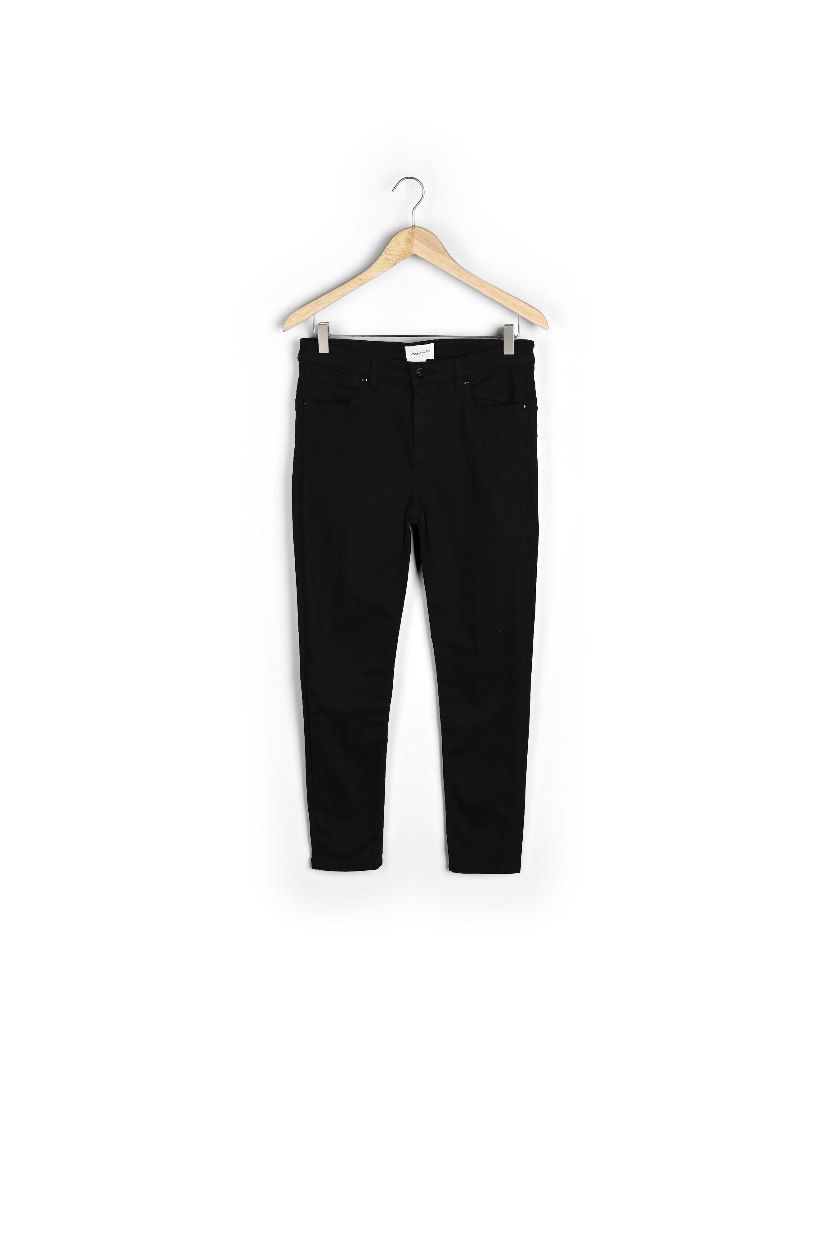 L'Audacieux skinny :  jean noir Sally Faume - seconde main