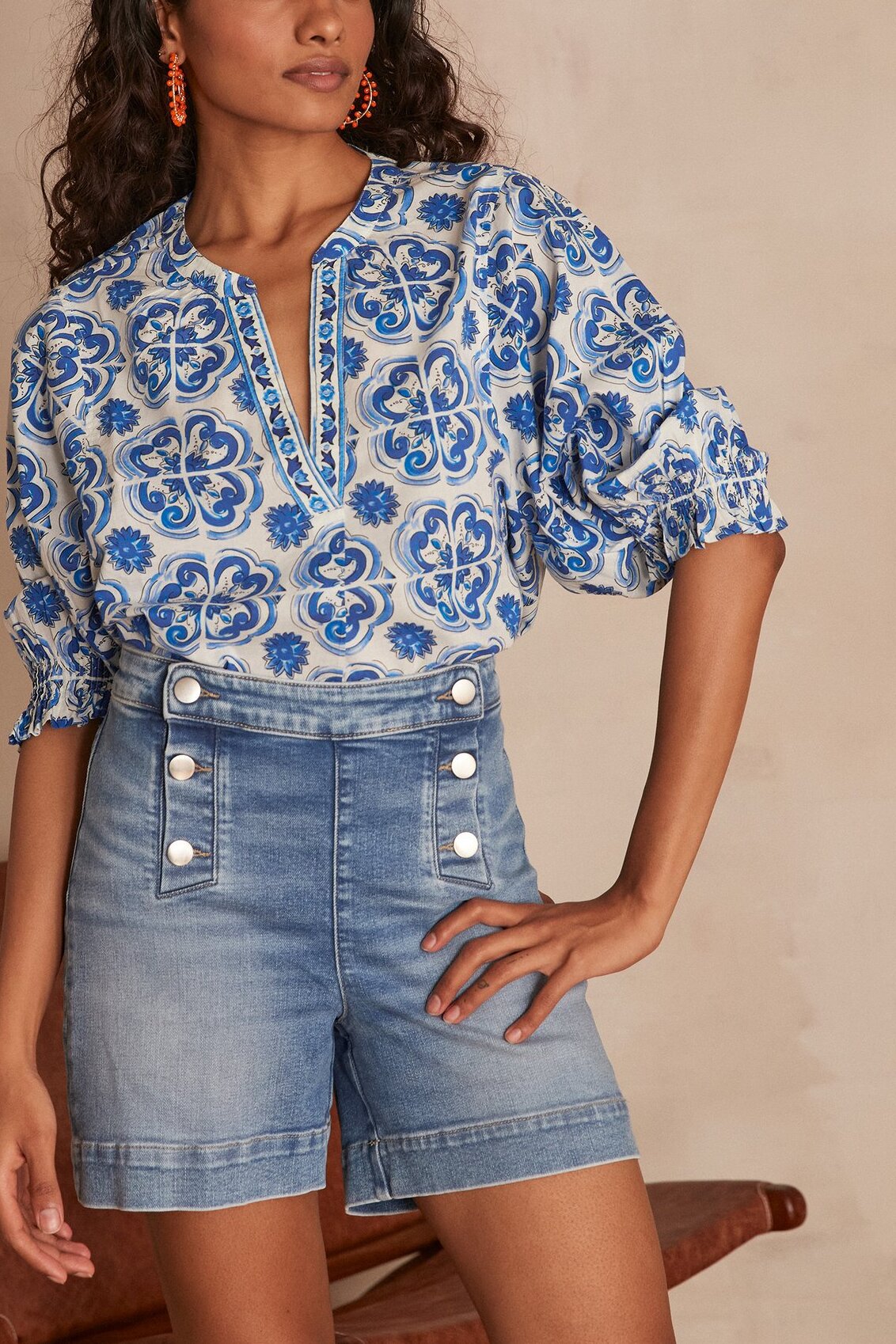 Pantalon de tailleur asymétrique Preppy Faume - seconde main