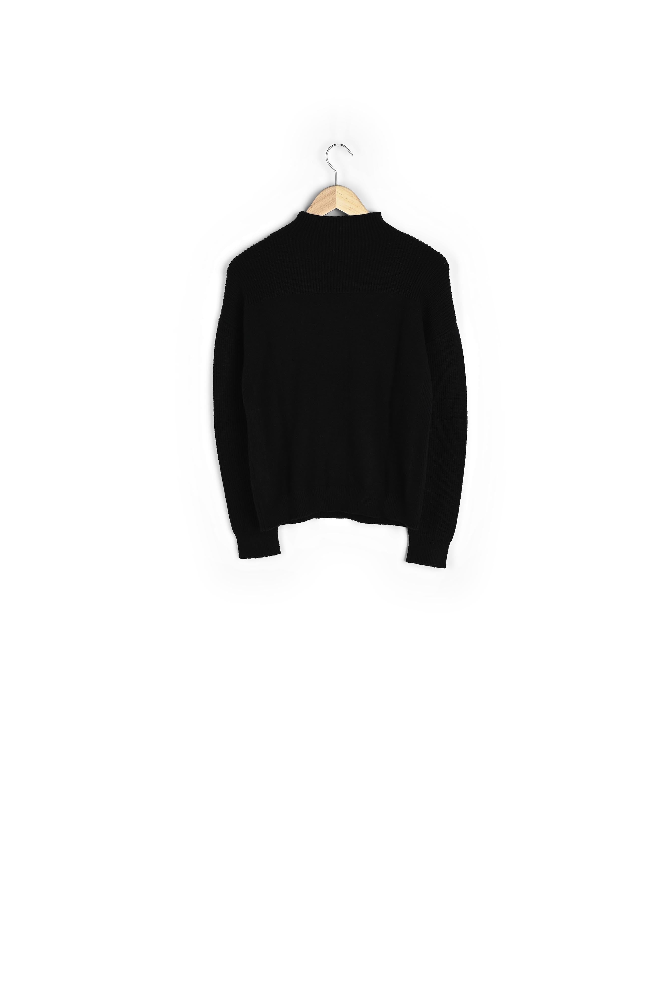 Pull en viscose EcoVero noir Brenda Faume - seconde main