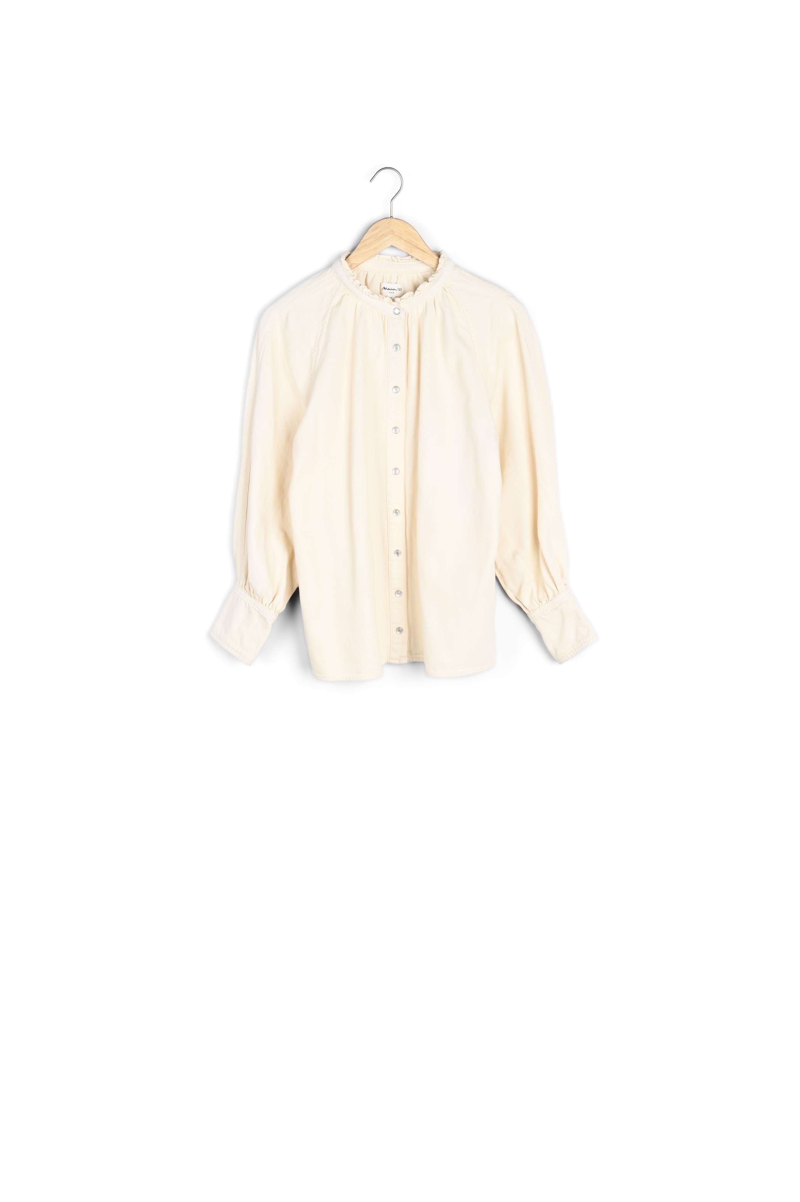 Chemise en coton ivoire Carole Faume - seconde main