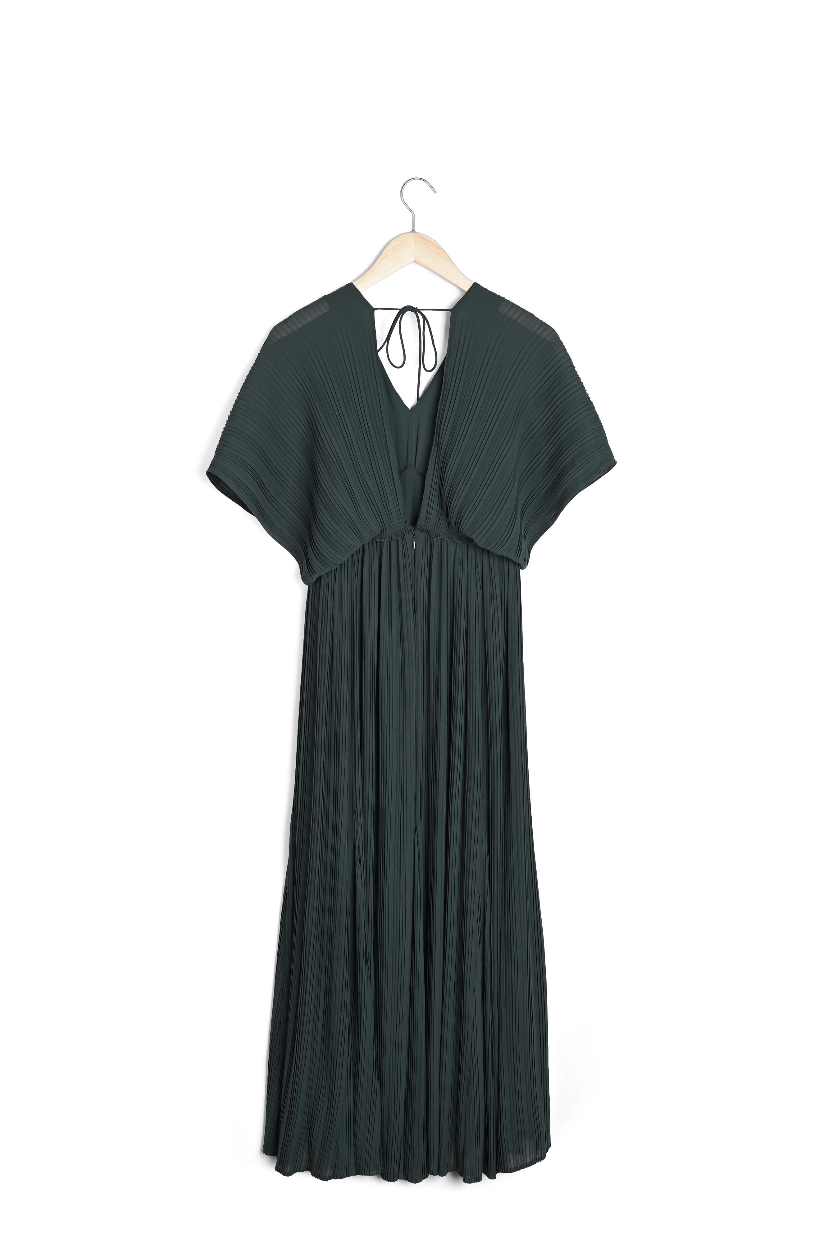 Robe longue plissée cyprès Marion Faume - seconde main