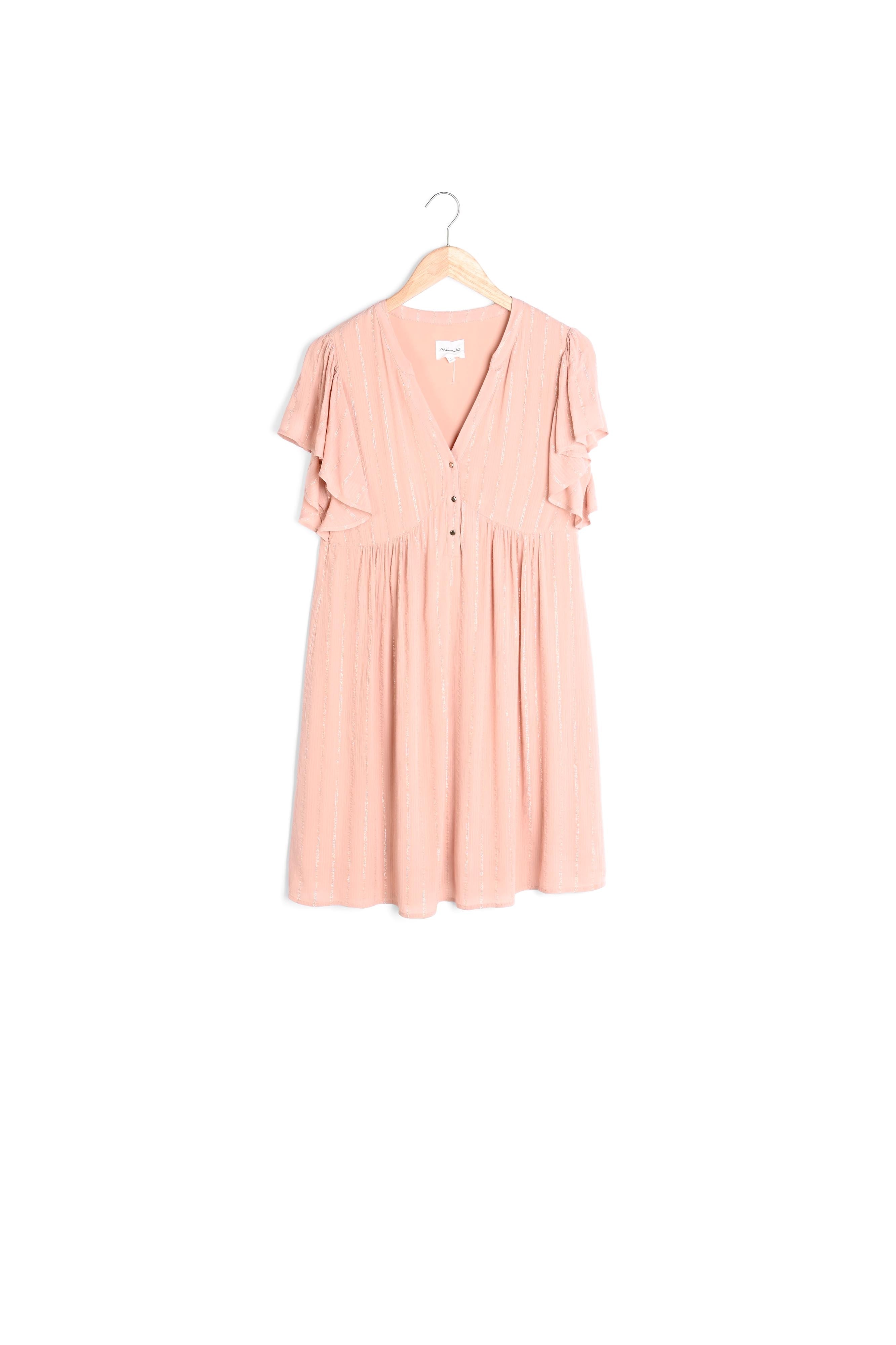 Robe trapèze blush Callo Faume - seconde main