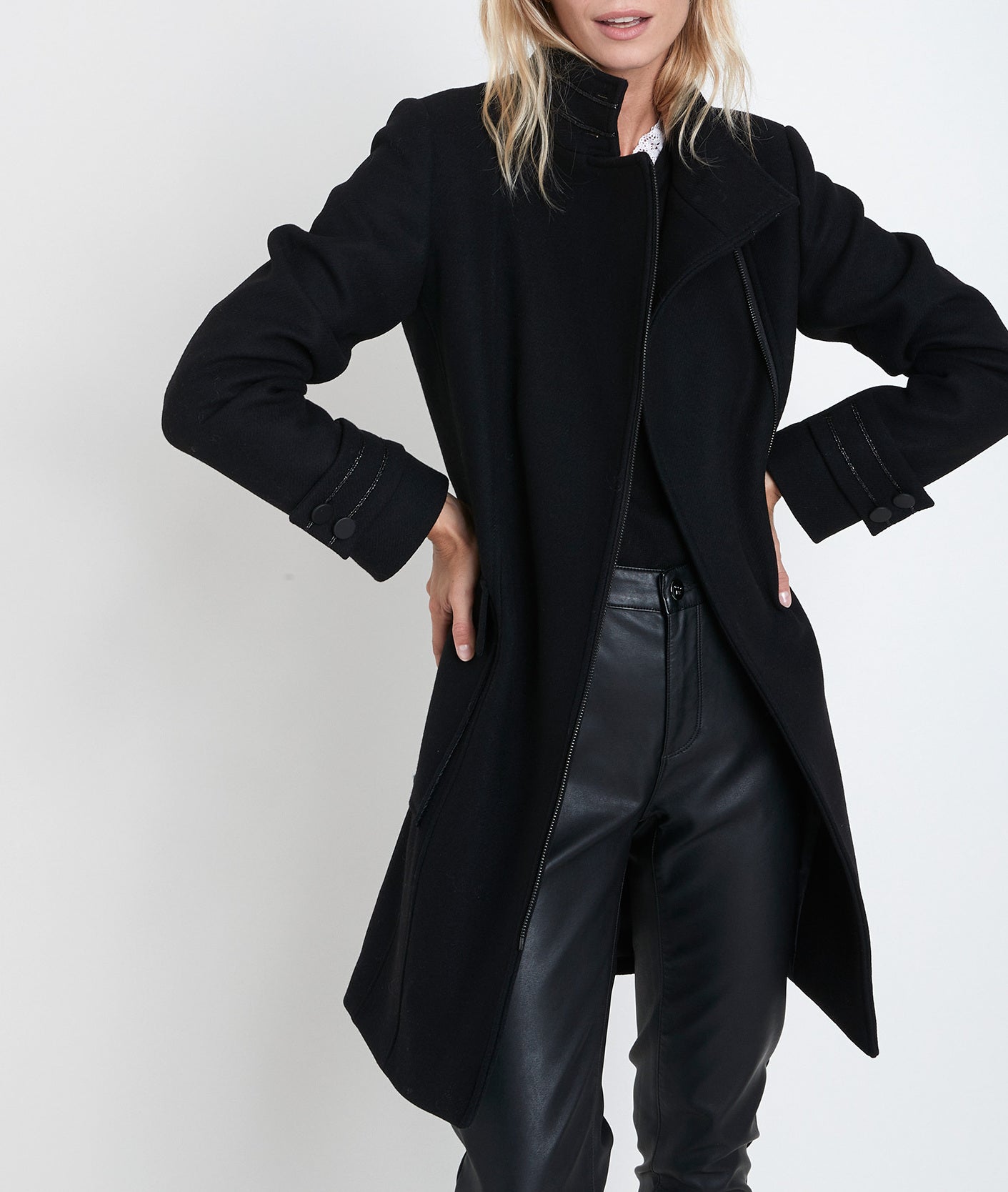 Manteau en laine recyclée Osaka Faume - seconde main