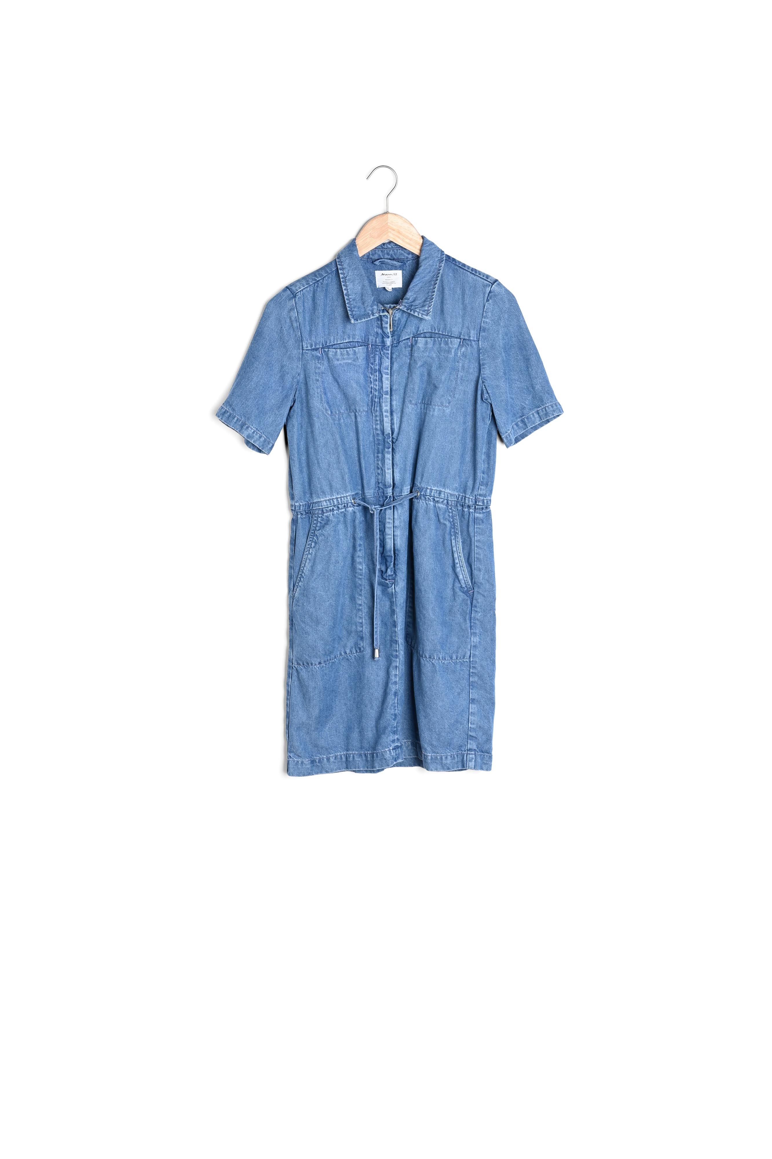 Robe en denim droite en Lyocell Camelia Faume - seconde main