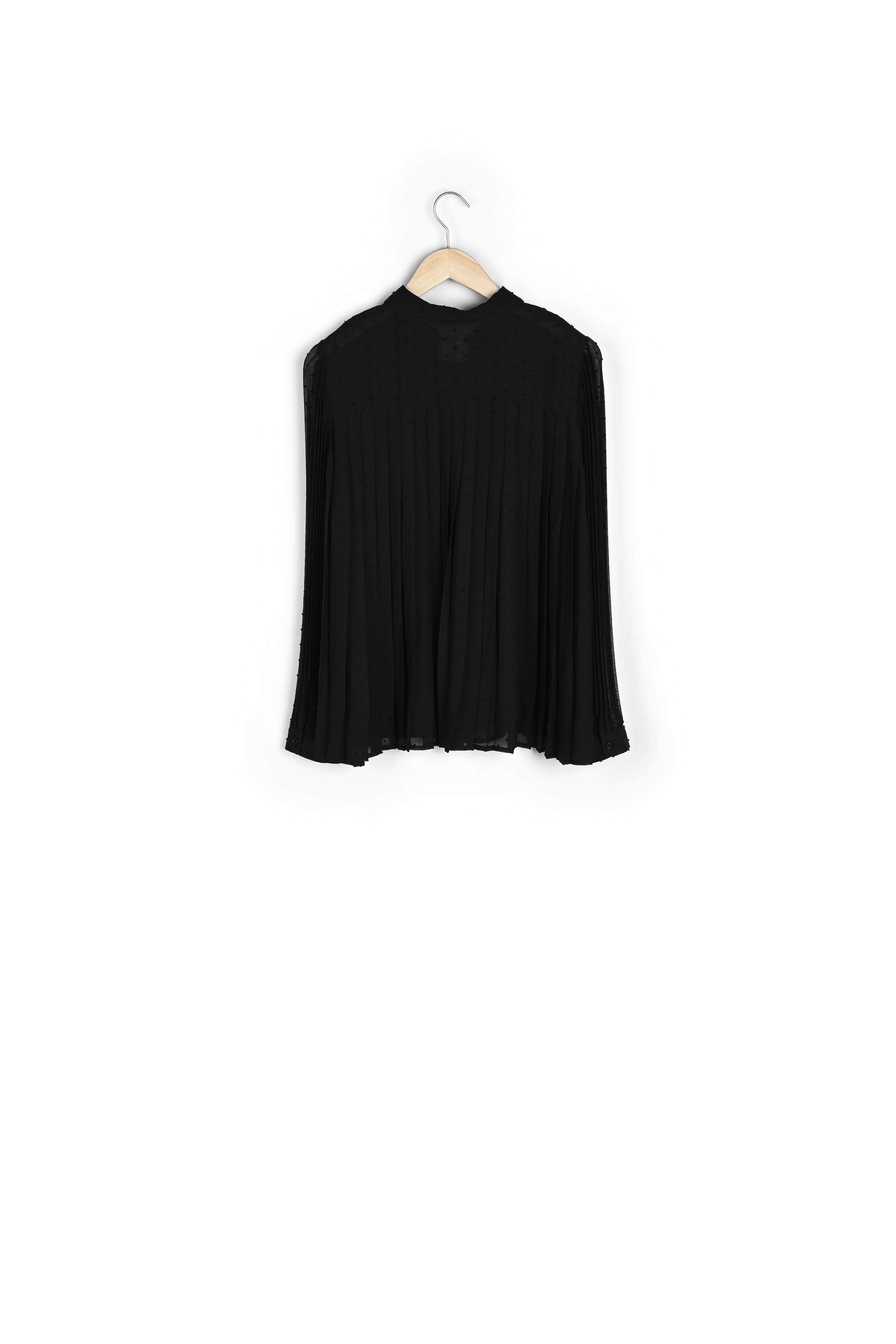 Blouse plissée à plumetis Jany Faume - seconde main