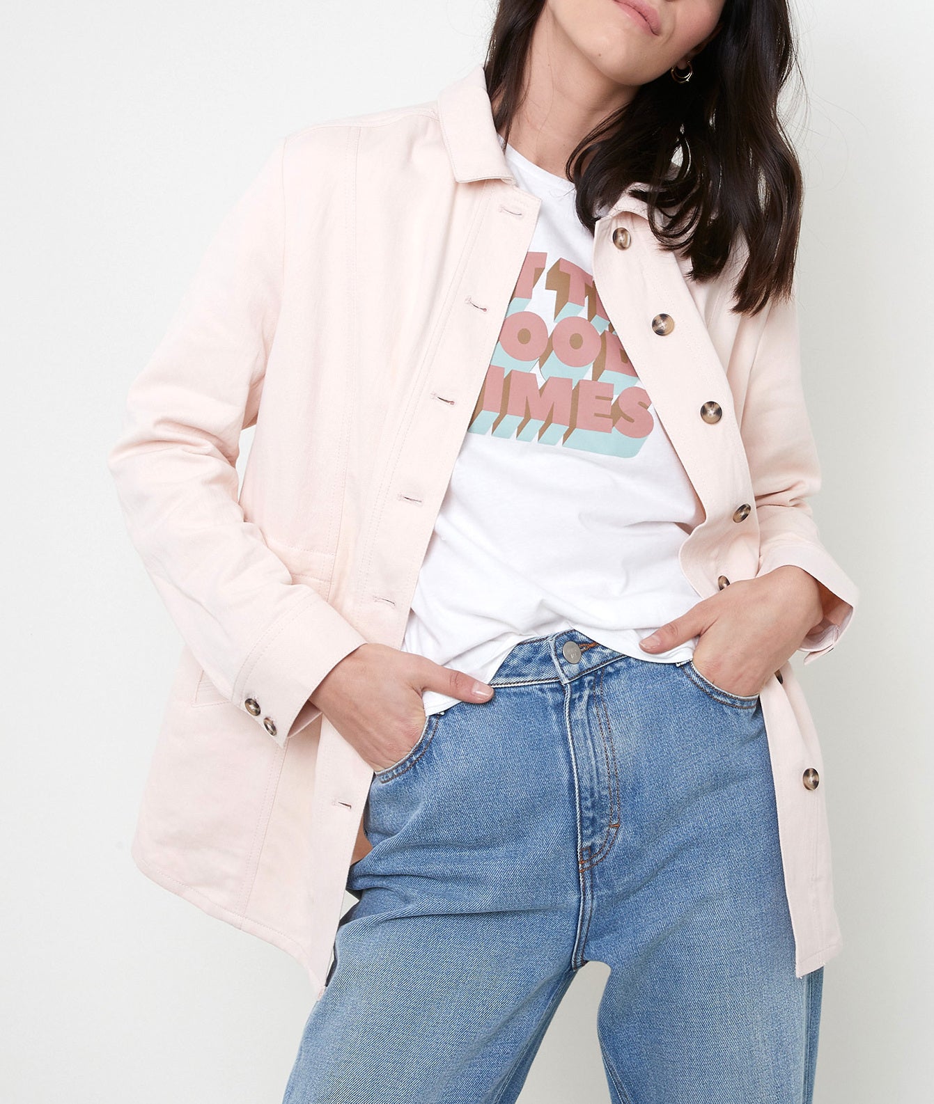 Veste pêche en chanvre et coton Paolita Faume - seconde main