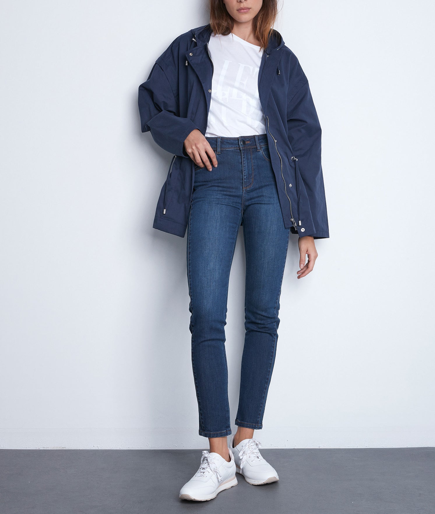 Parka légère marine Gaia Faume - seconde main