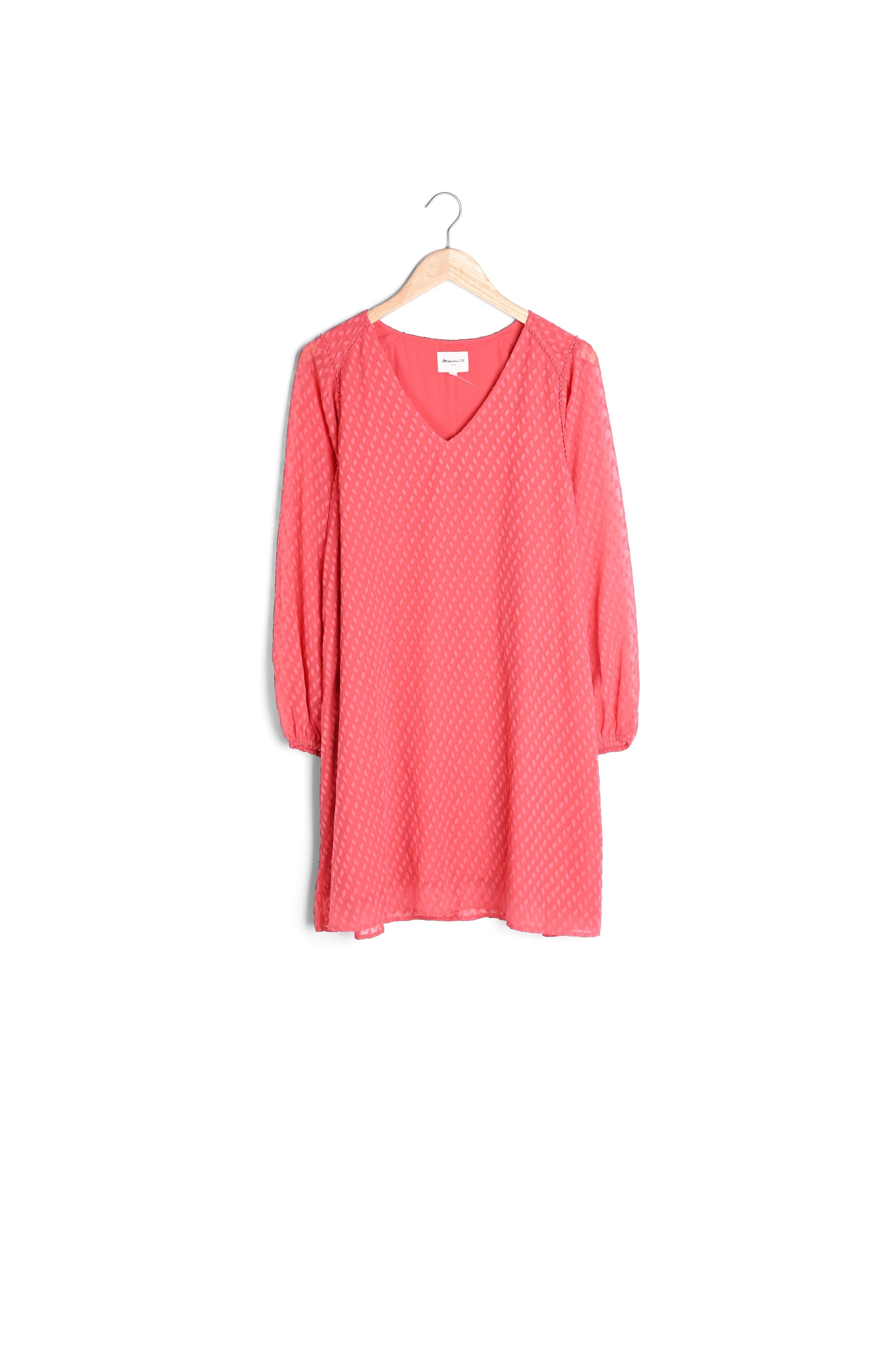 Robe corail plumetis Marcia Faume - seconde main