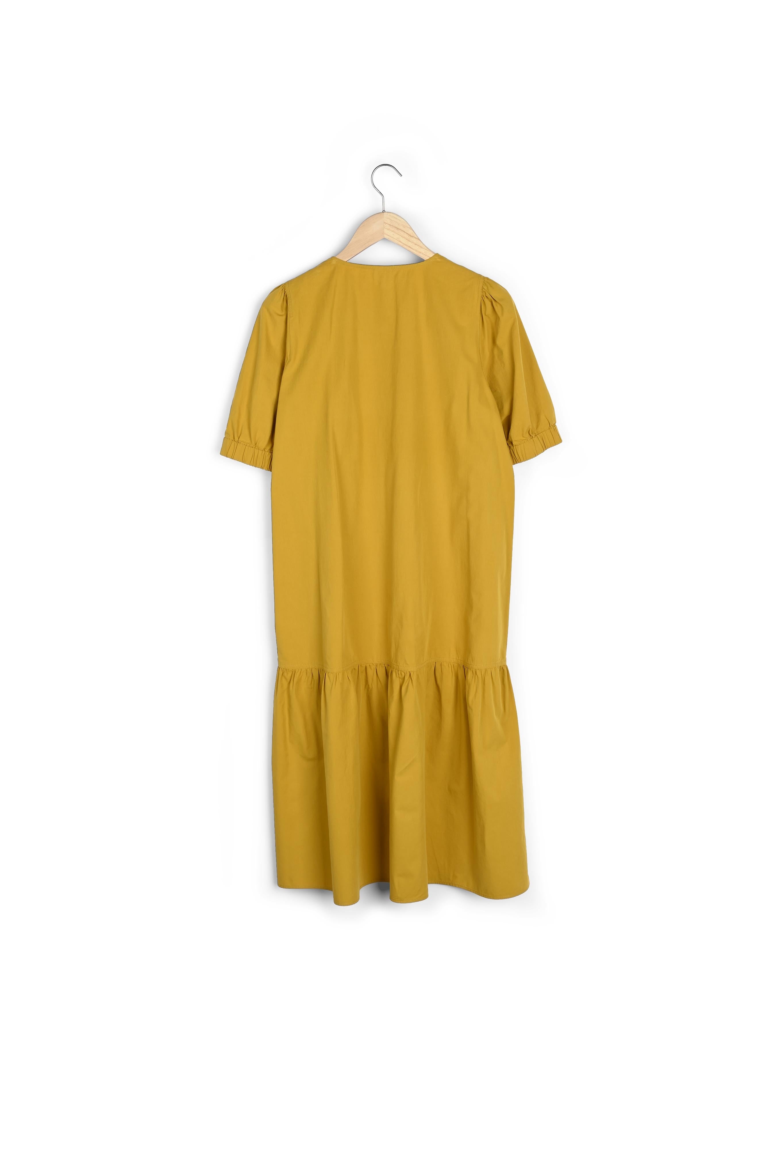 Robe longue en coton jaune HISILDA Faume - seconde main