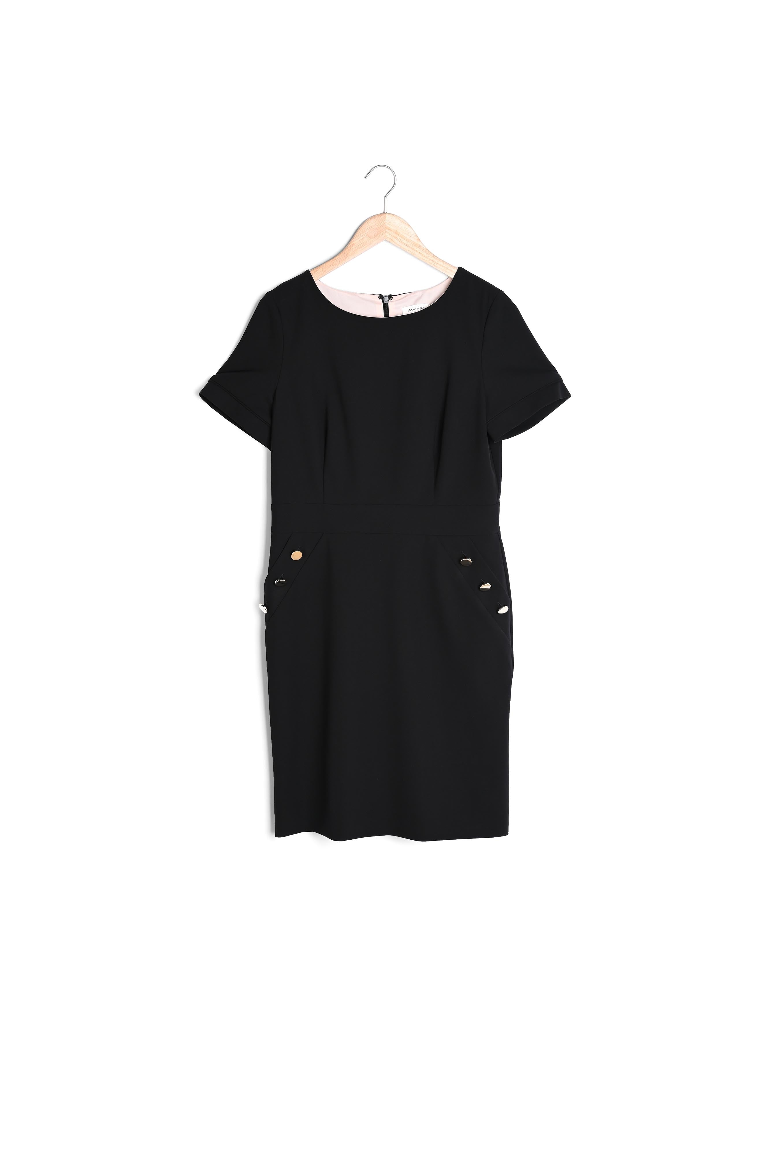 Robe en microfibre noire Capucine Faume - seconde main
