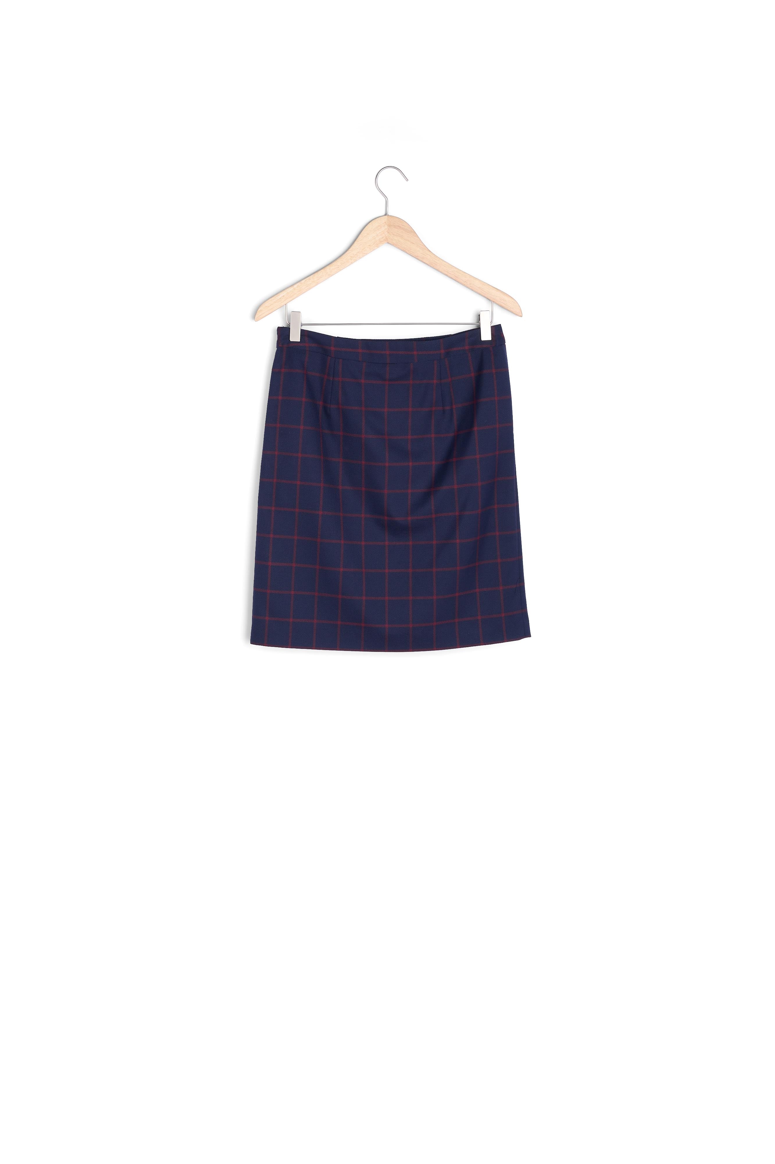 Jupe à carreaux Kate Faume - seconde main