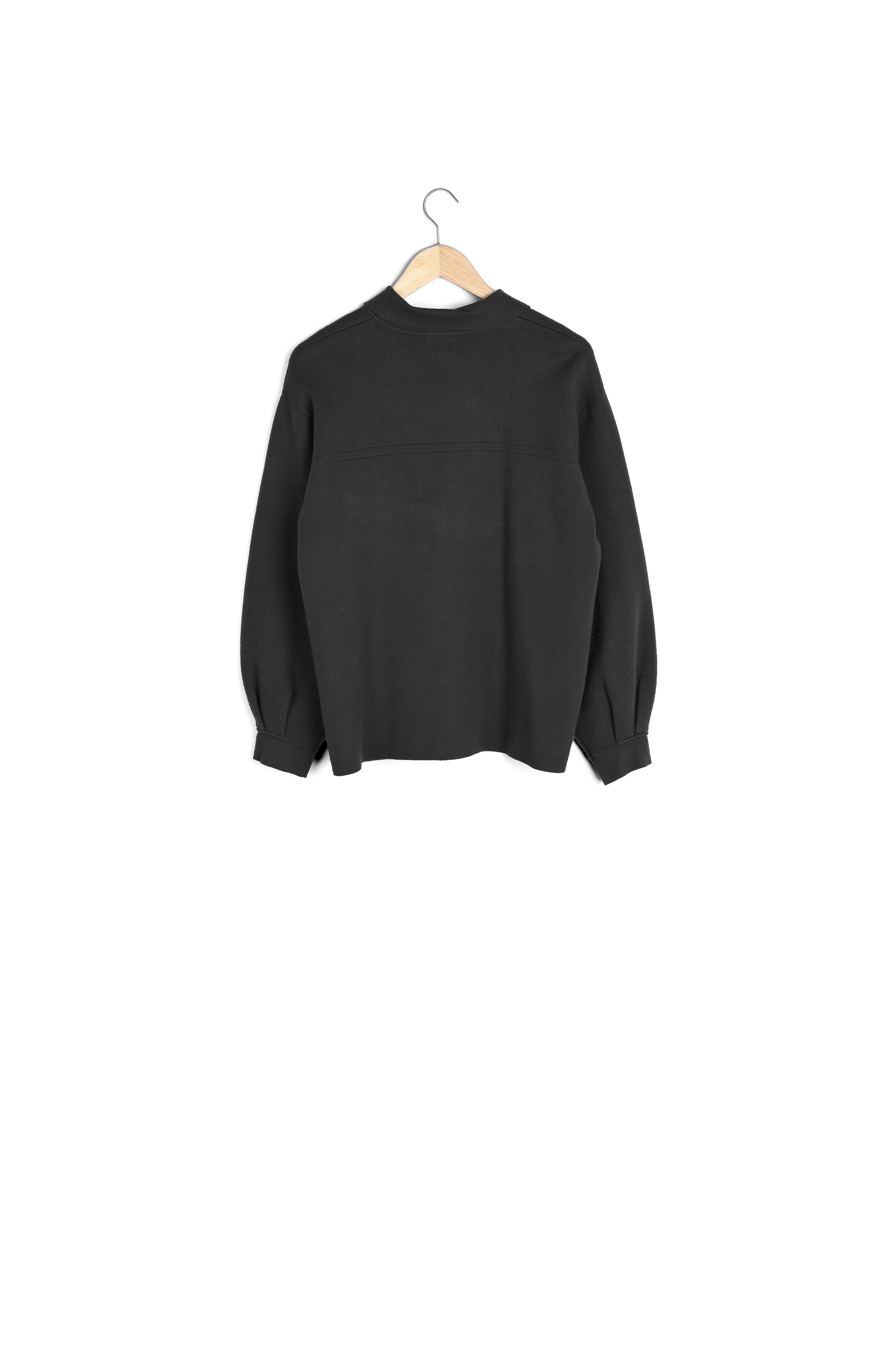 Surchemise en maille EcoVero kaki Brooke Faume - seconde main