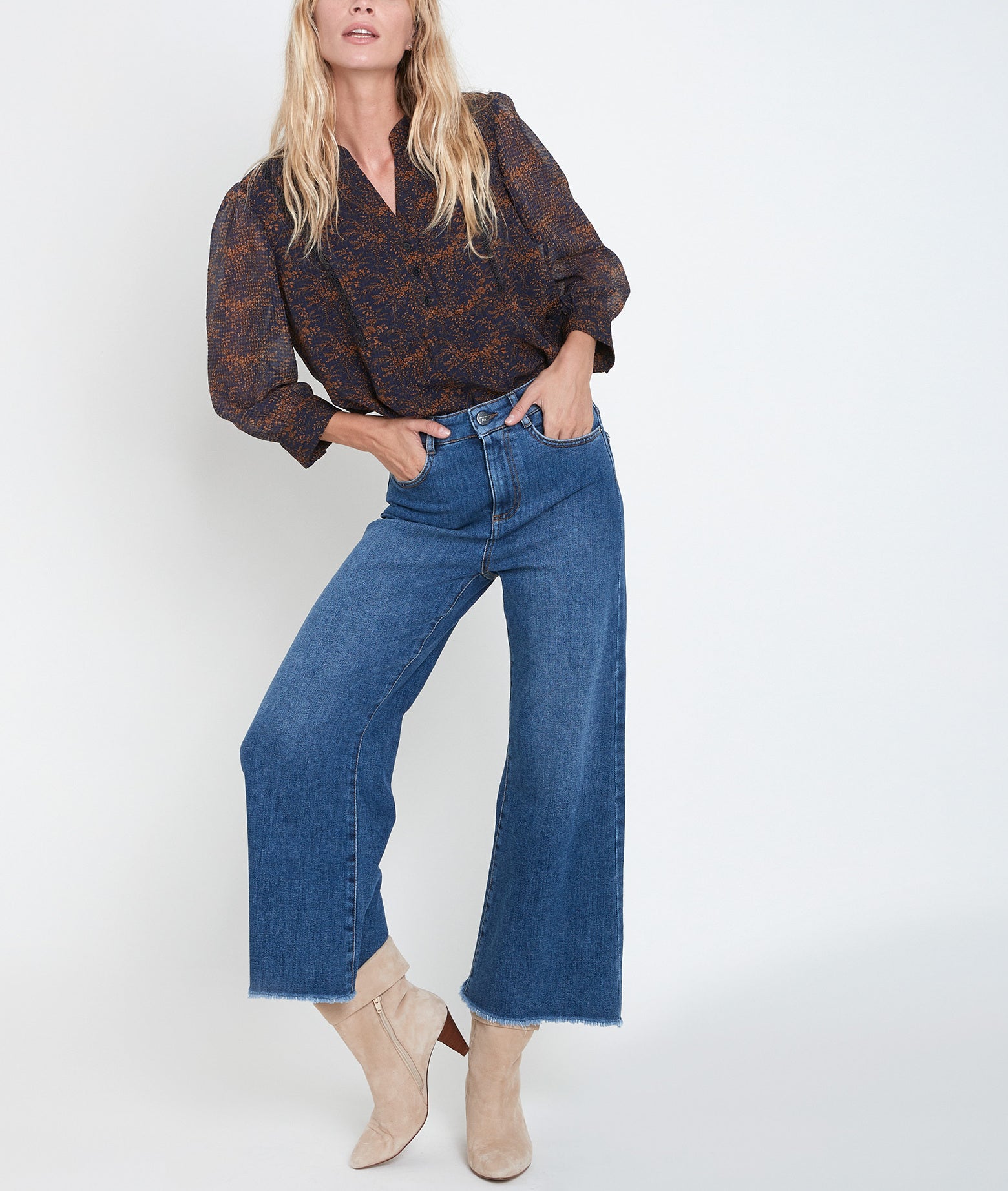 Blouse imprimée Jamo Faume - seconde main